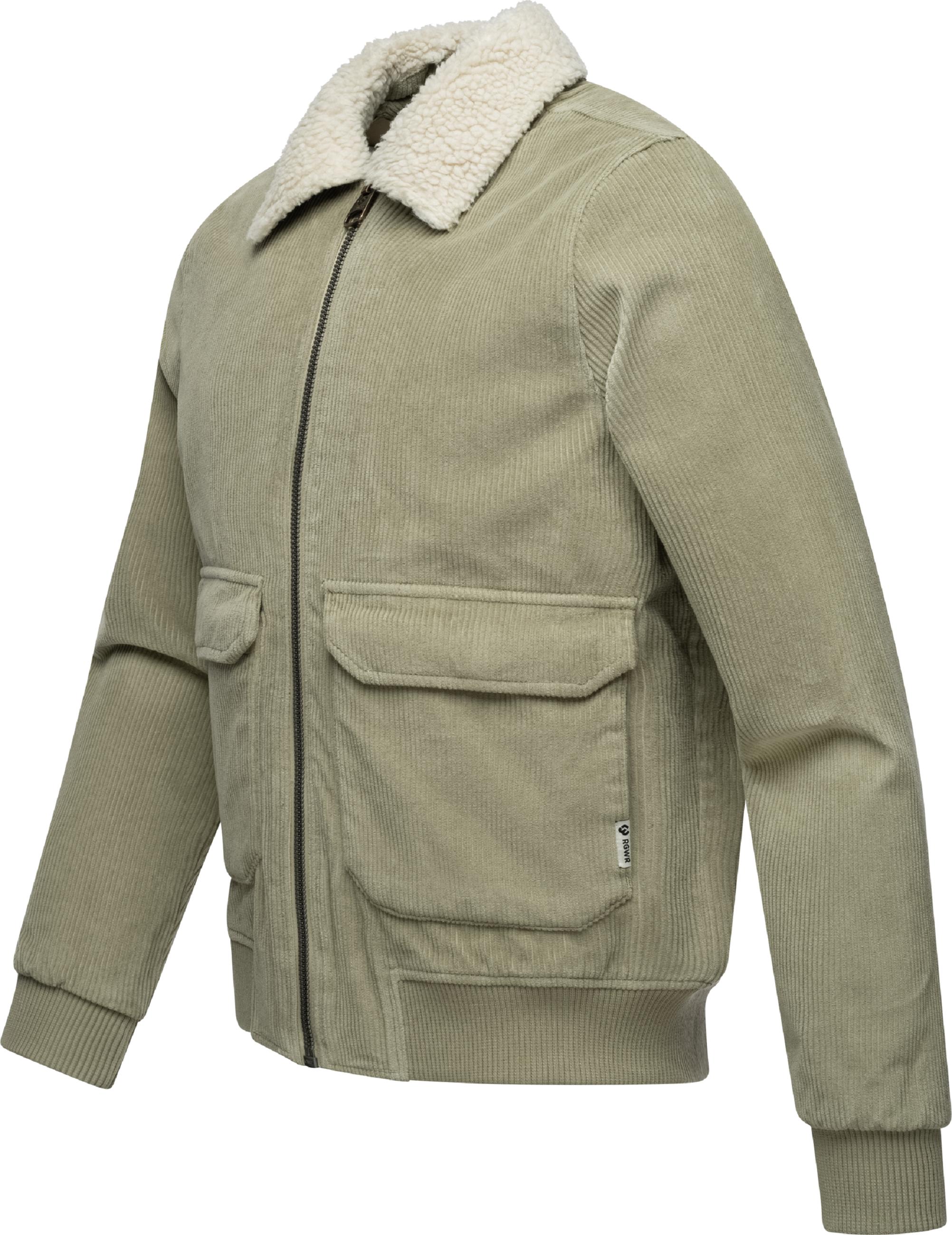 Wasserdichte Kordjacke "Aviss" Dusty Olive