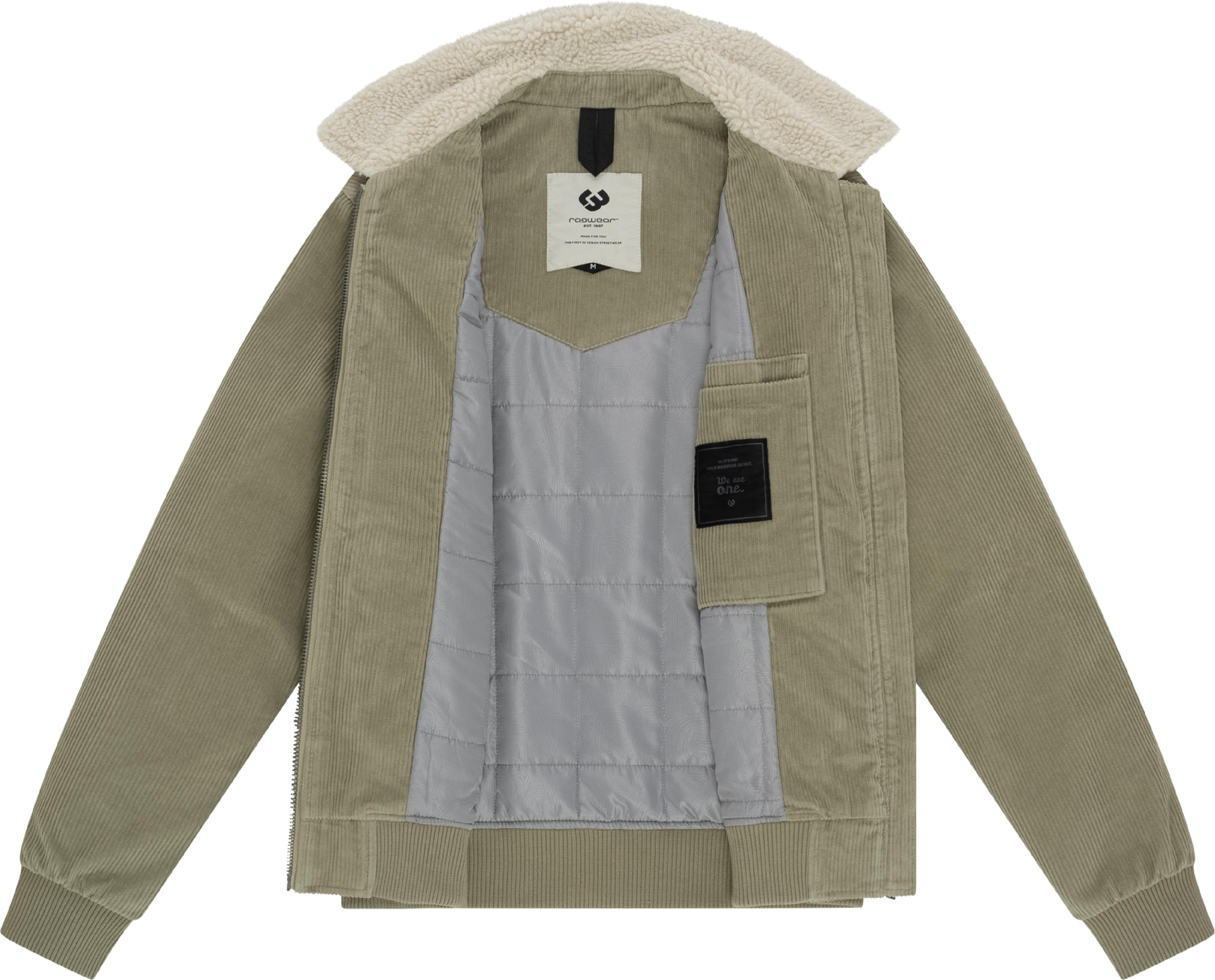 Wasserdichte Kordjacke "Aviss" Dusty Olive