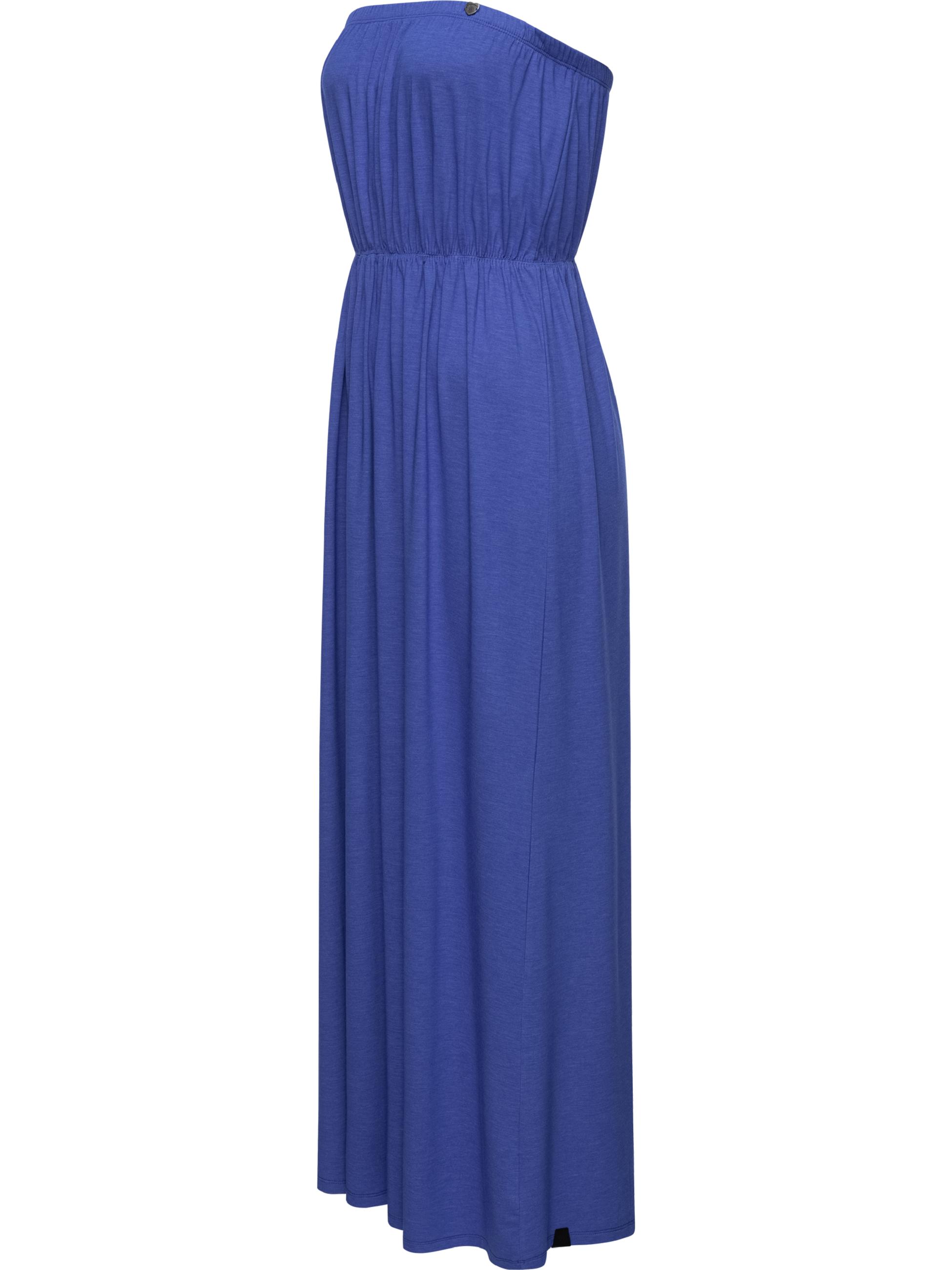 Trägerloses Maxikleid "Awery" Web Blue