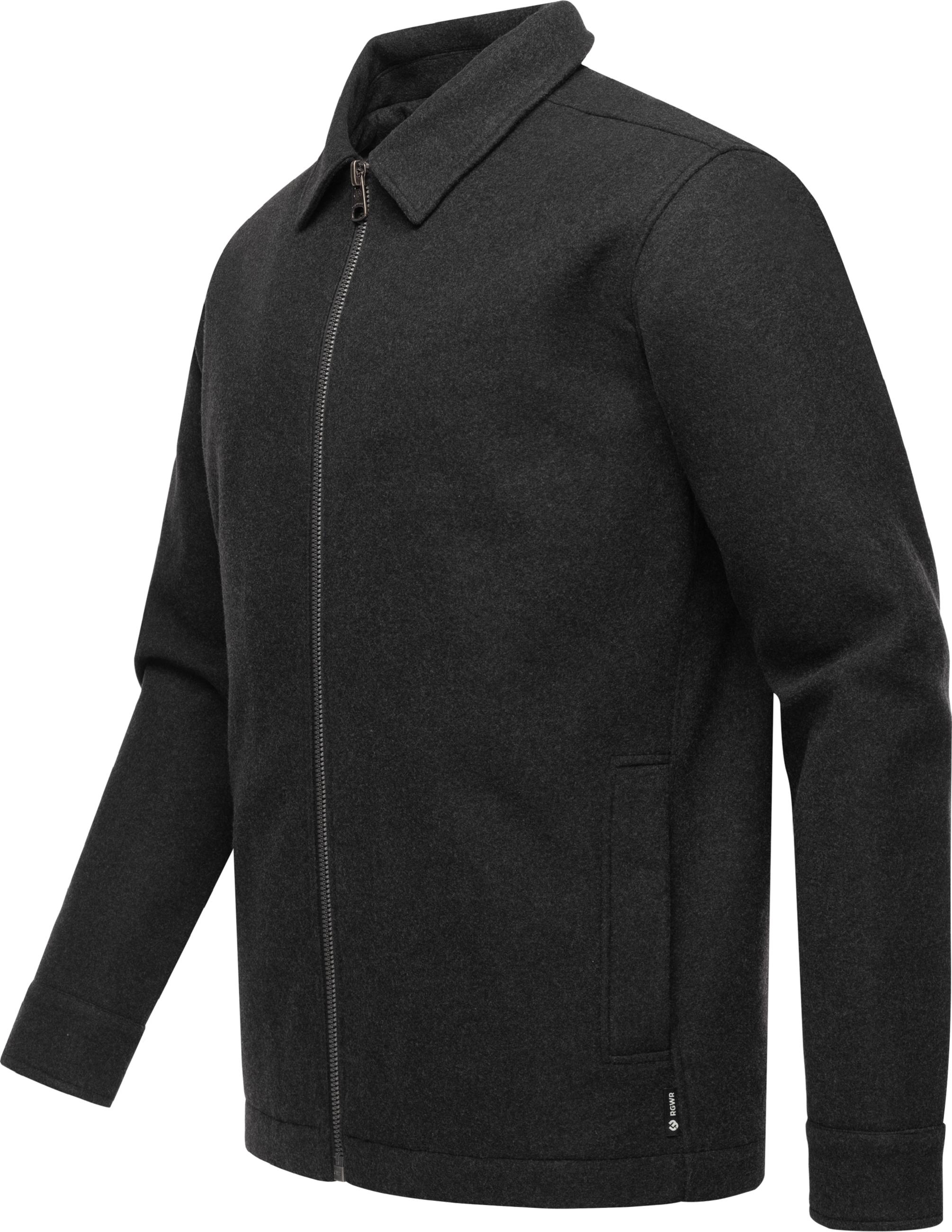 Übergangsjacke in Filzoptik "Azzte Felt" Dark Grey