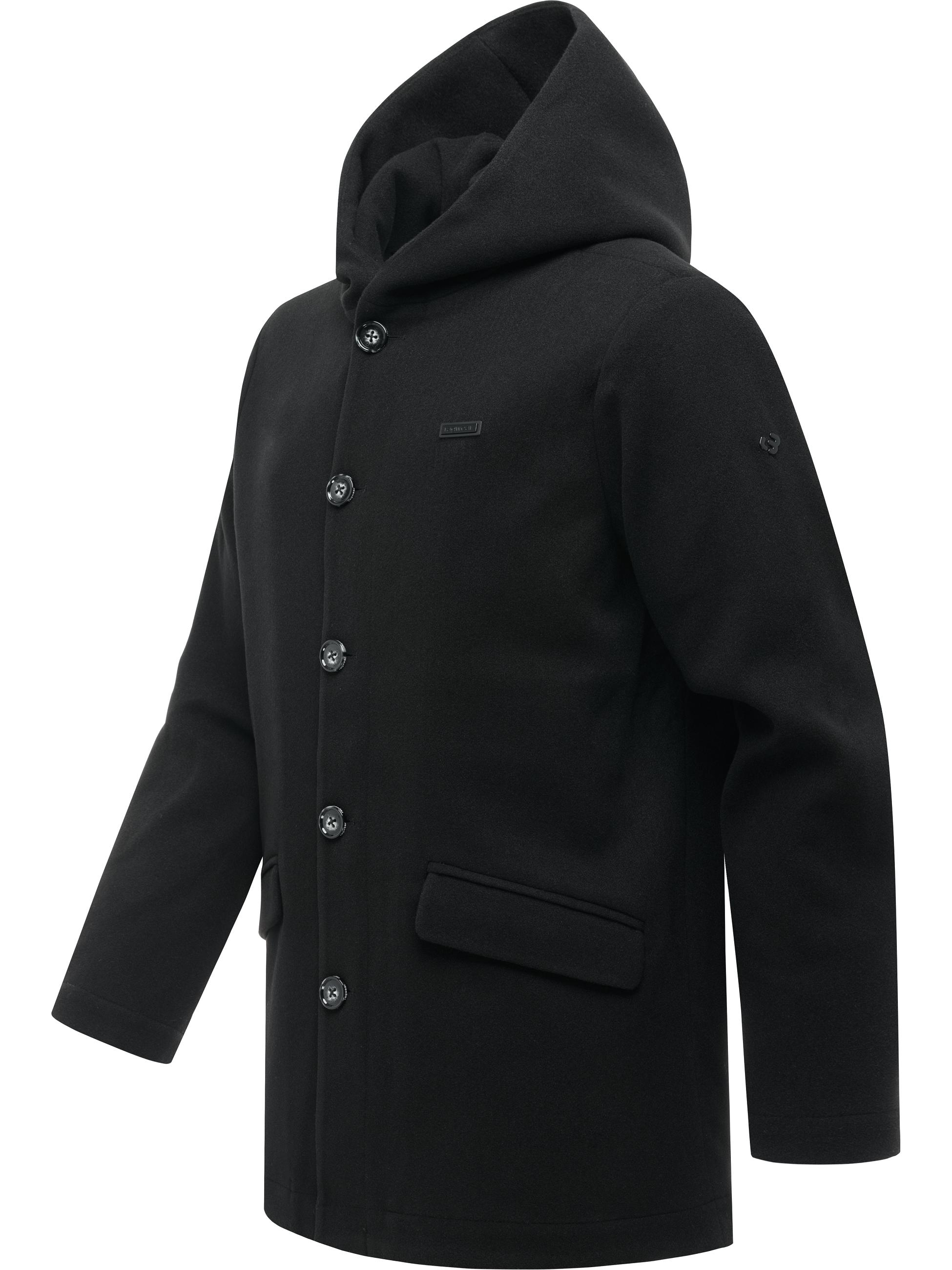 Kurzmantel in Wollmantel-Optik "Badyan Y" Black