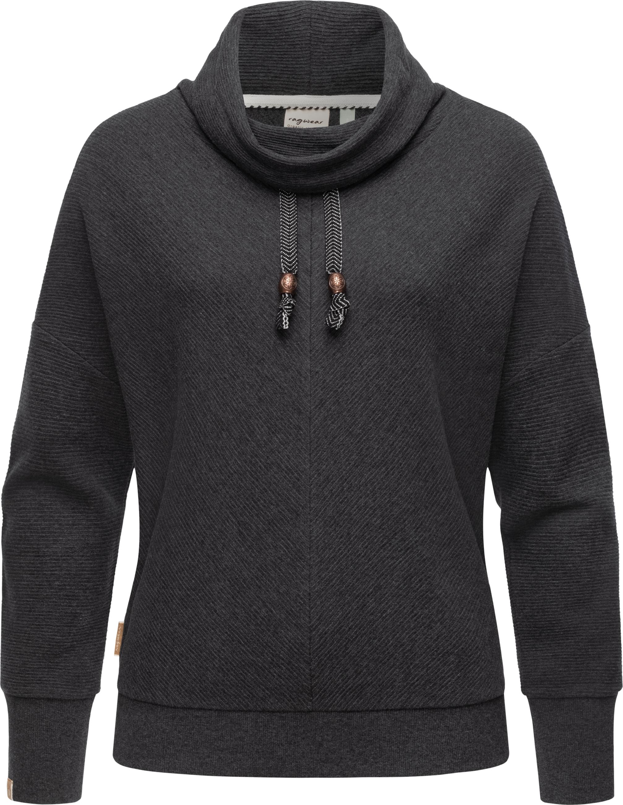 Oversize-Hoodie mit Schlauchkragen "Balancia Organic" Dark Grey