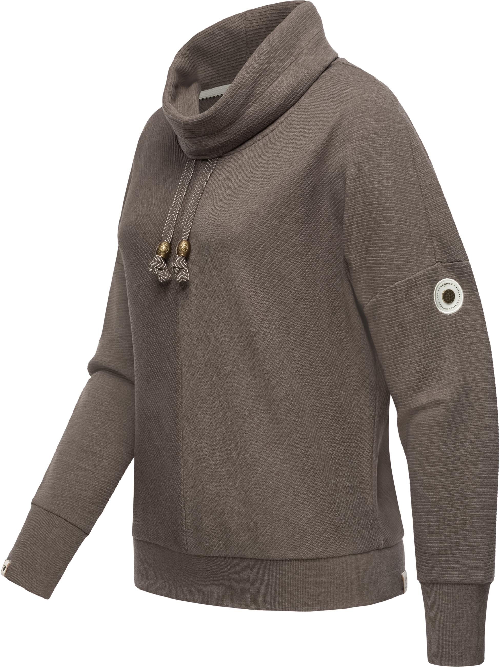 Oversize-Hoodie mit Schlauchkragen "Balancia Organic" Mocca