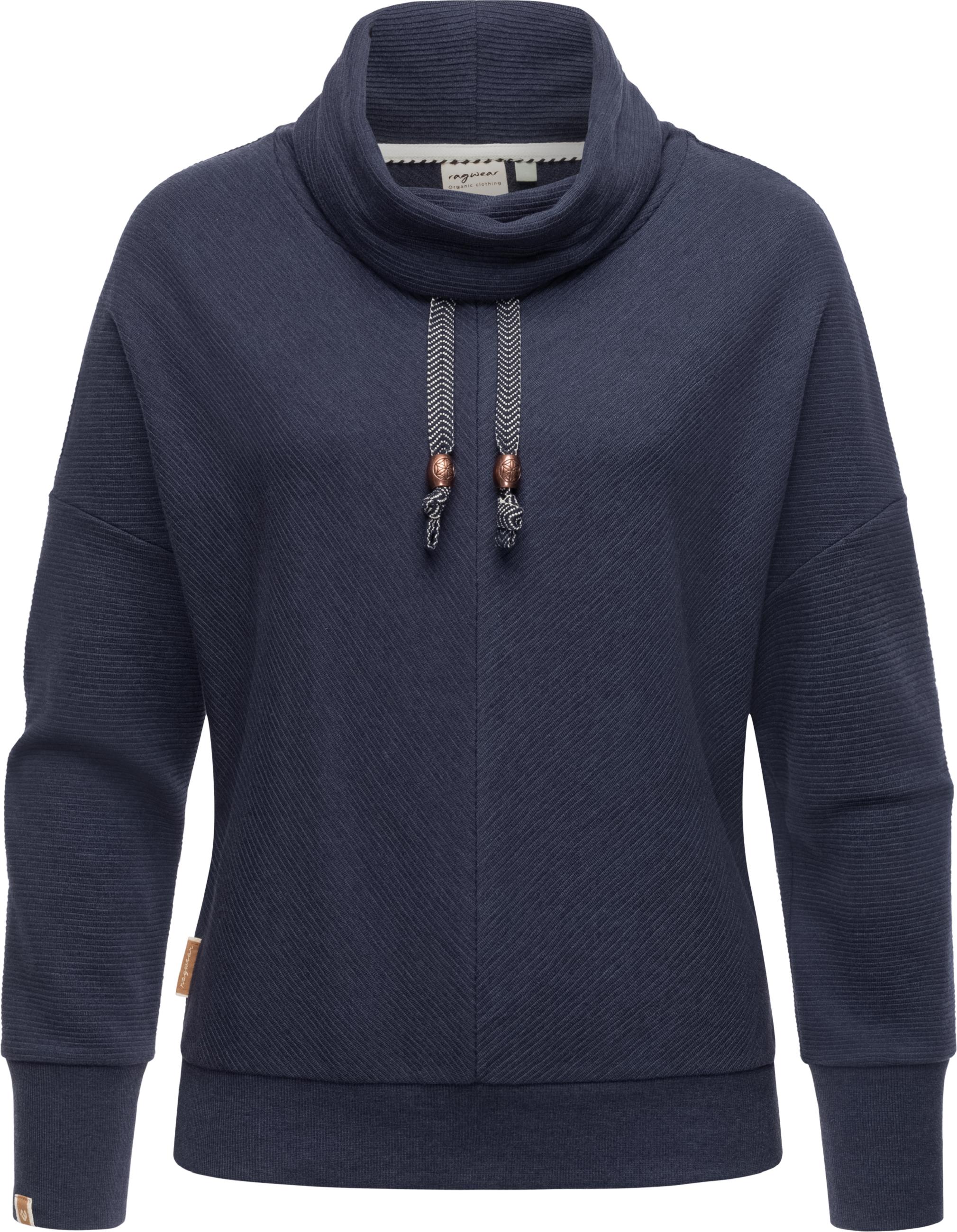 Oversize-Hoodie mit Schlauchkragen "Balancia Organic" Navy