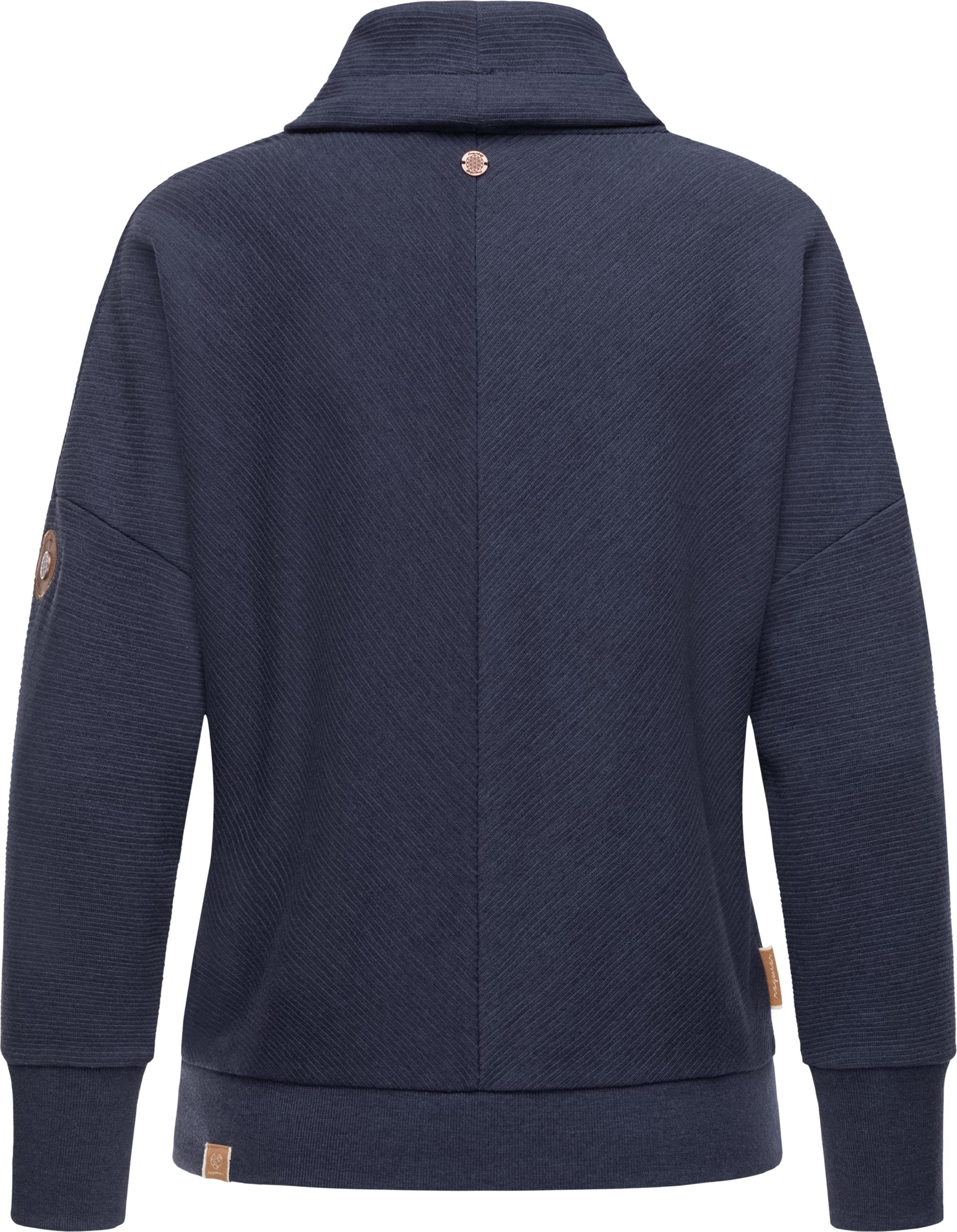 Oversize-Hoodie mit Schlauchkragen "Balancia Organic" Navy