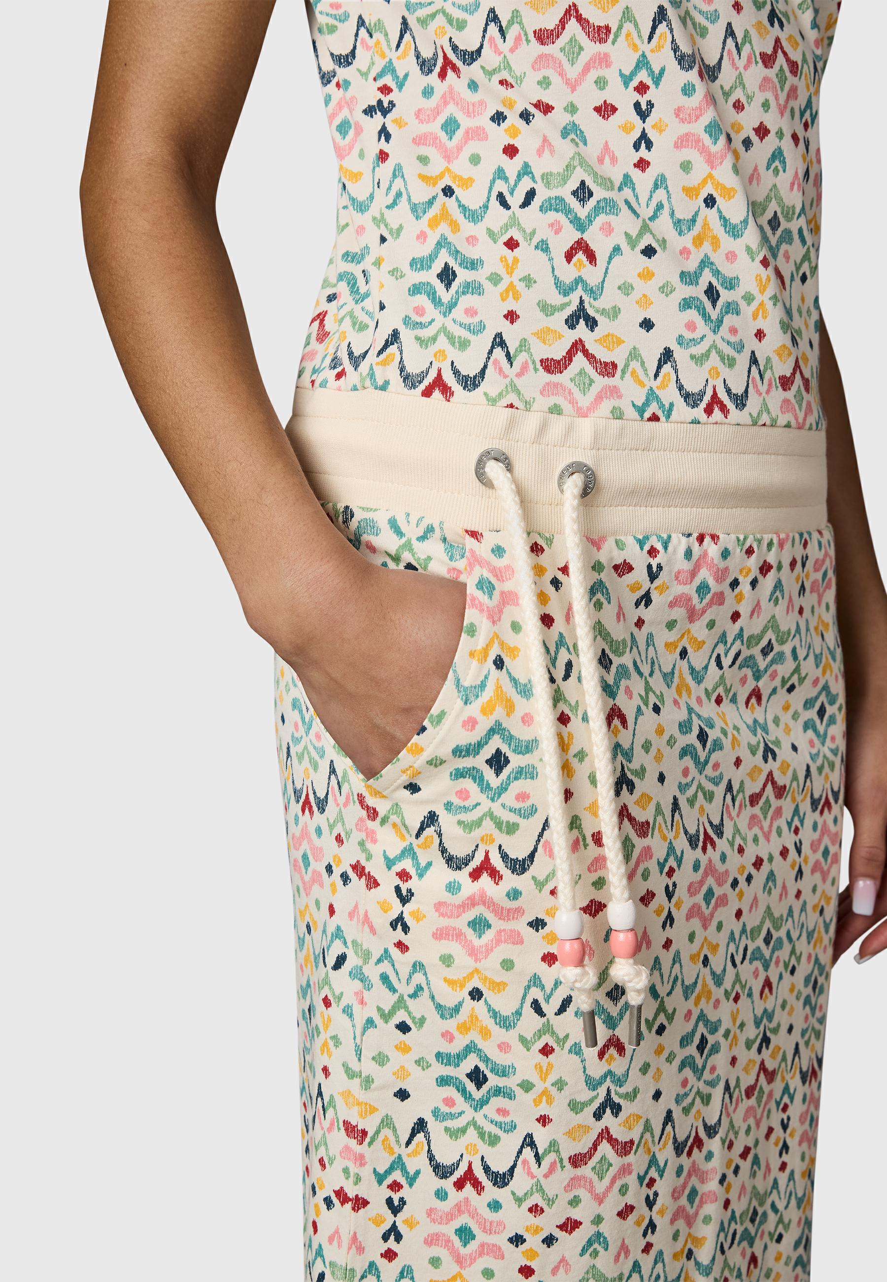 Gemustertes Kleid "Baomi Print YOUMODO" Beige