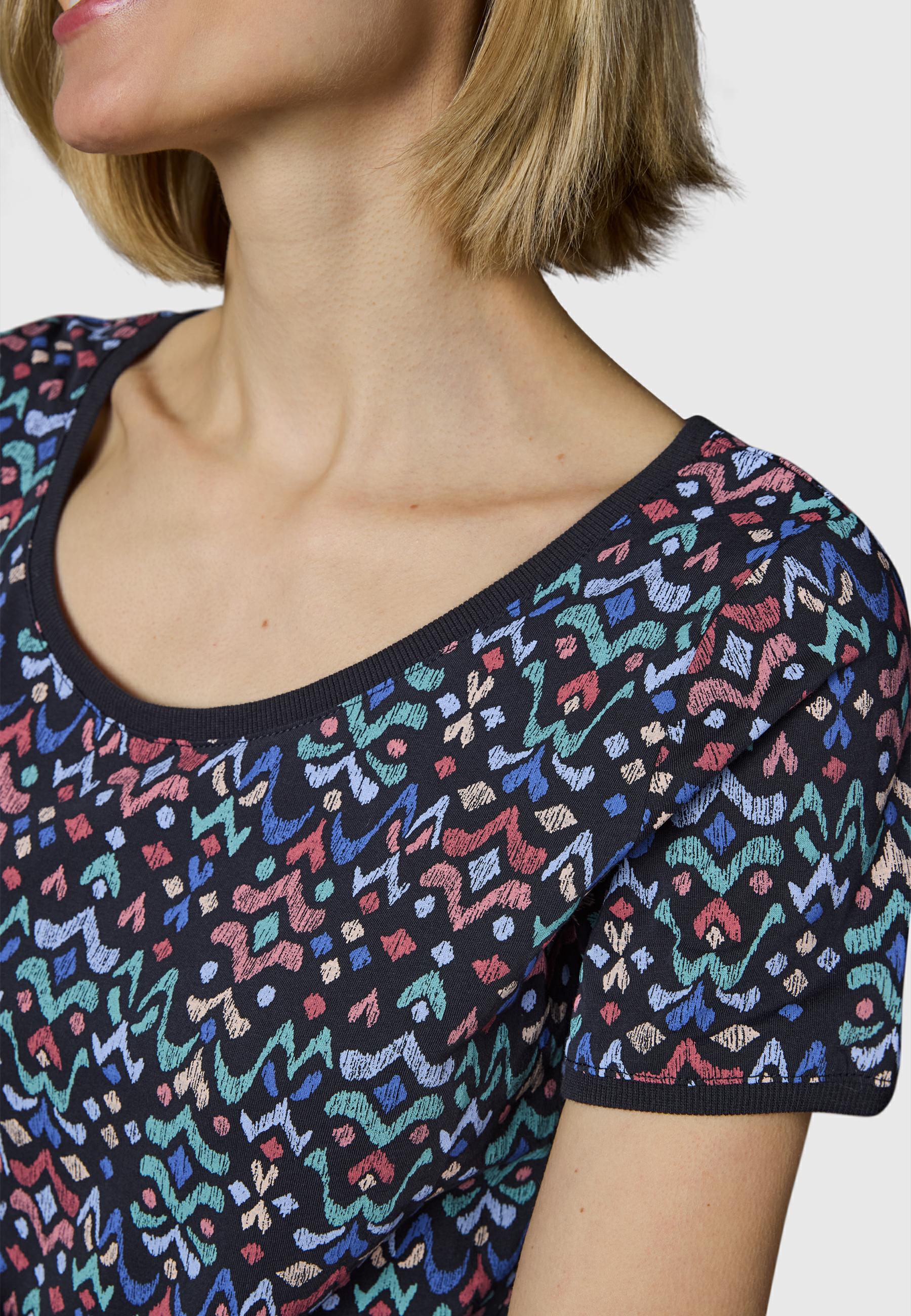 Gemustertes Kleid "Baomi Print YOUMODO" Navy