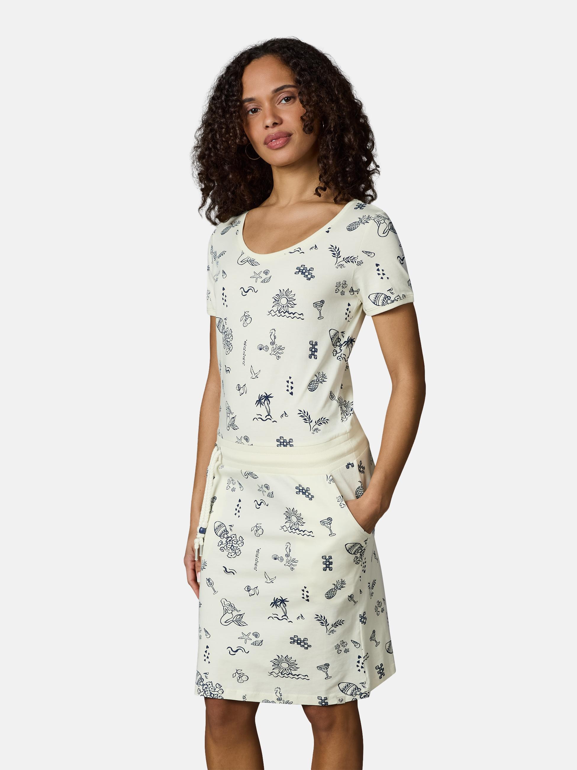Gemustertes Sommerkleid "Baomi Summer YOUMODO" Ivory