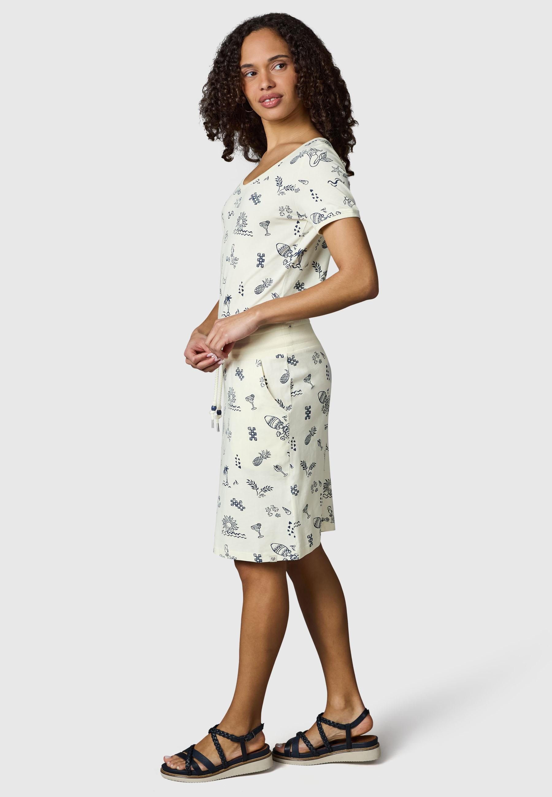 Gemustertes Sommerkleid "Baomi Summer YOUMODO" Ivory