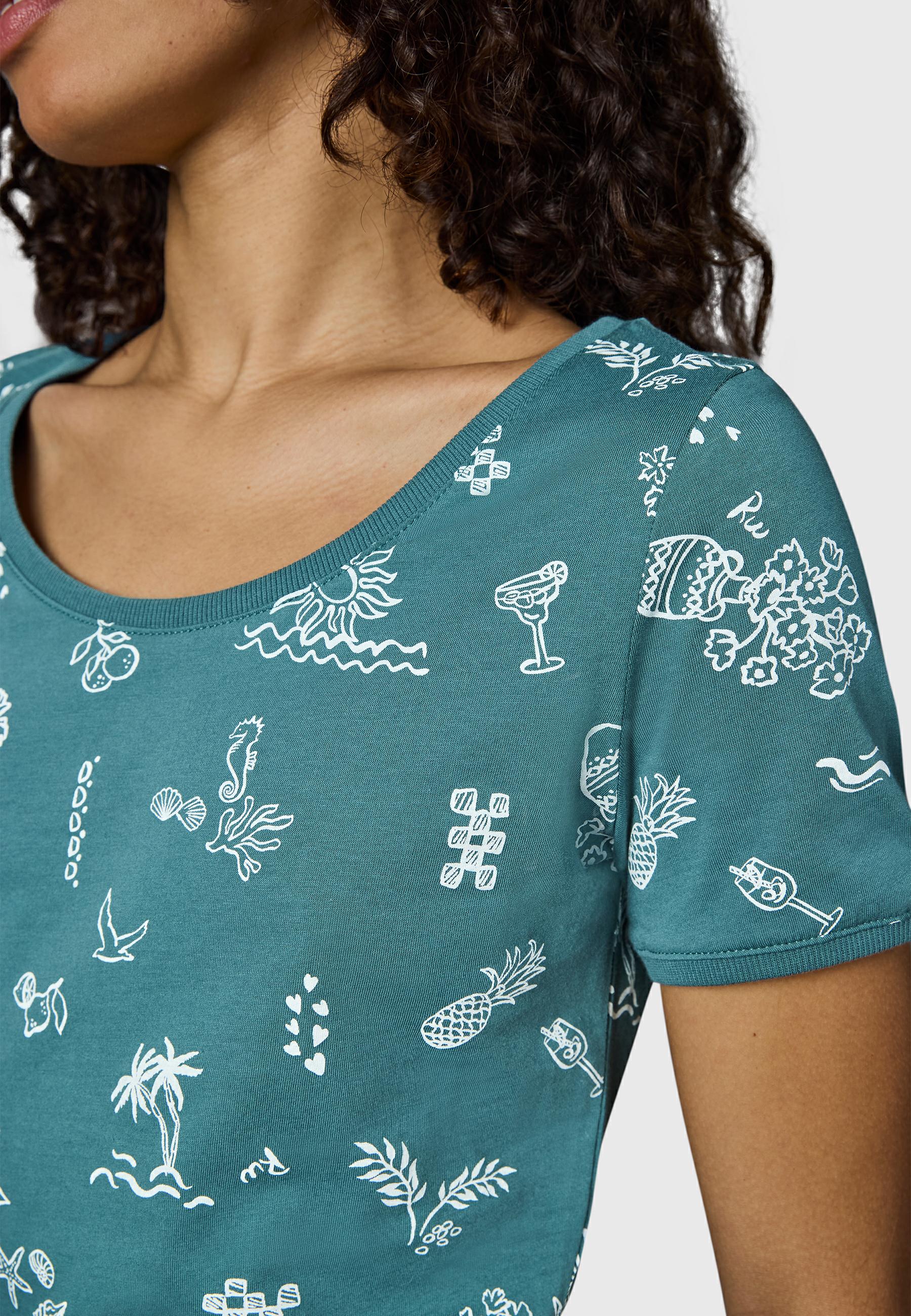 Gemustertes Sommerkleid "Baomi Summer YOUMODO" Ocean Green