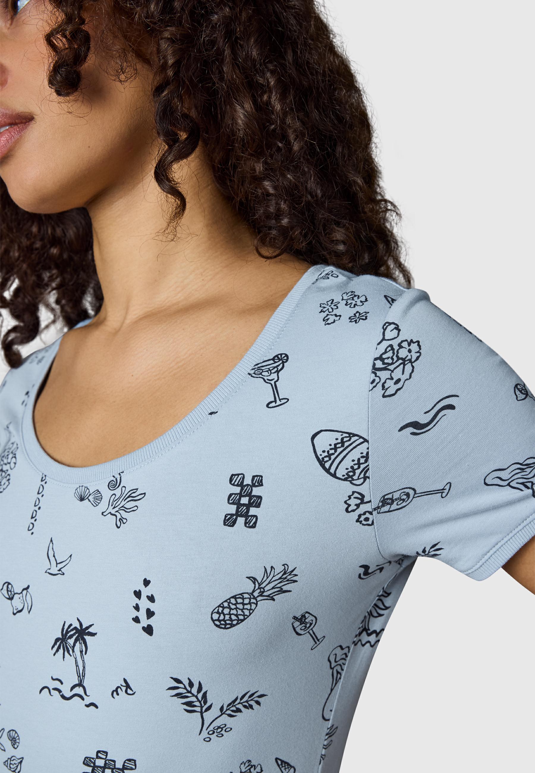 Gemustertes Sommerkleid "Baomi Summer YOUMODO" Sky Blue