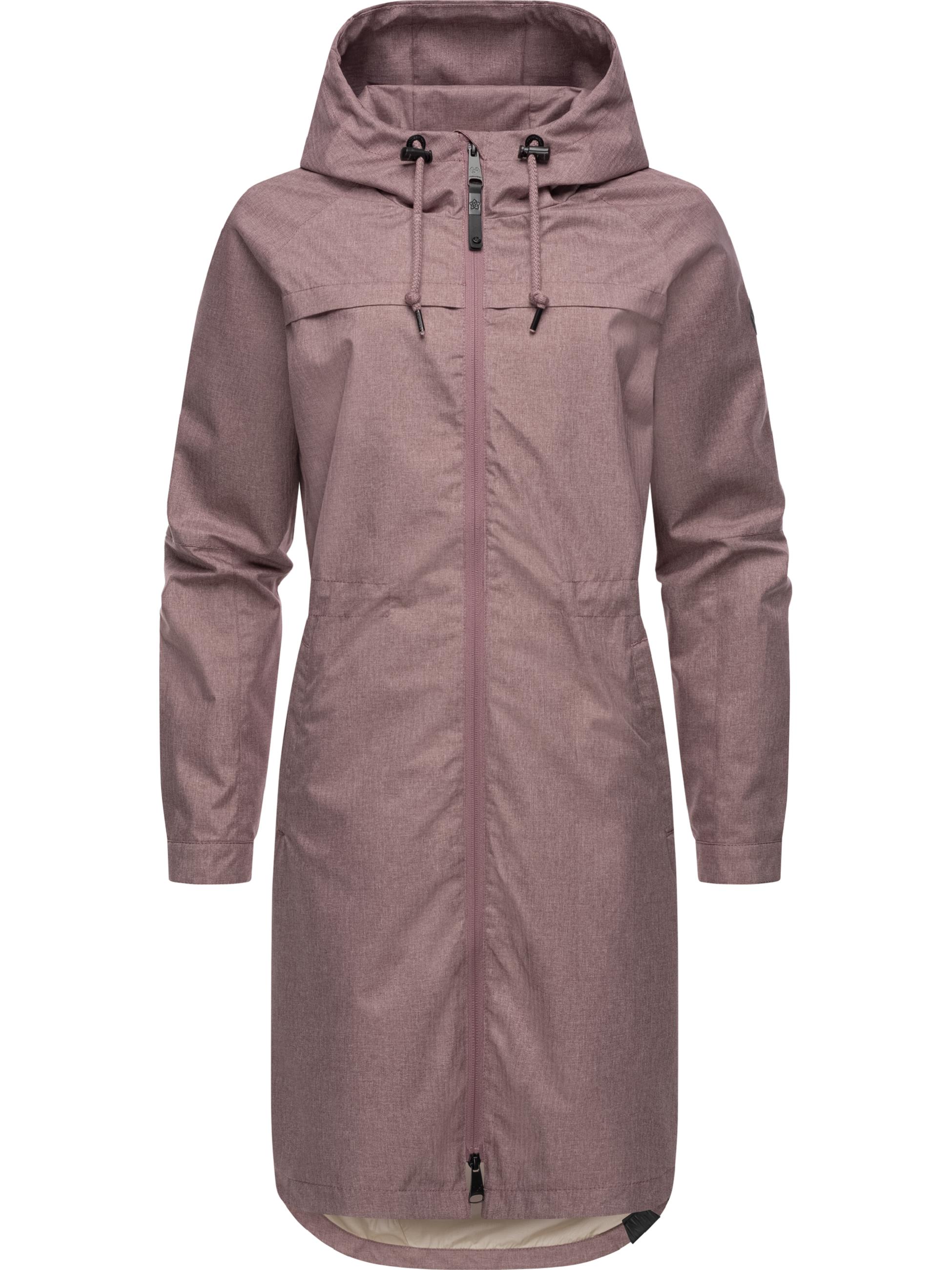 Lange Übergangsjacke Parka mit Kapuze "Belinka" Mauve24