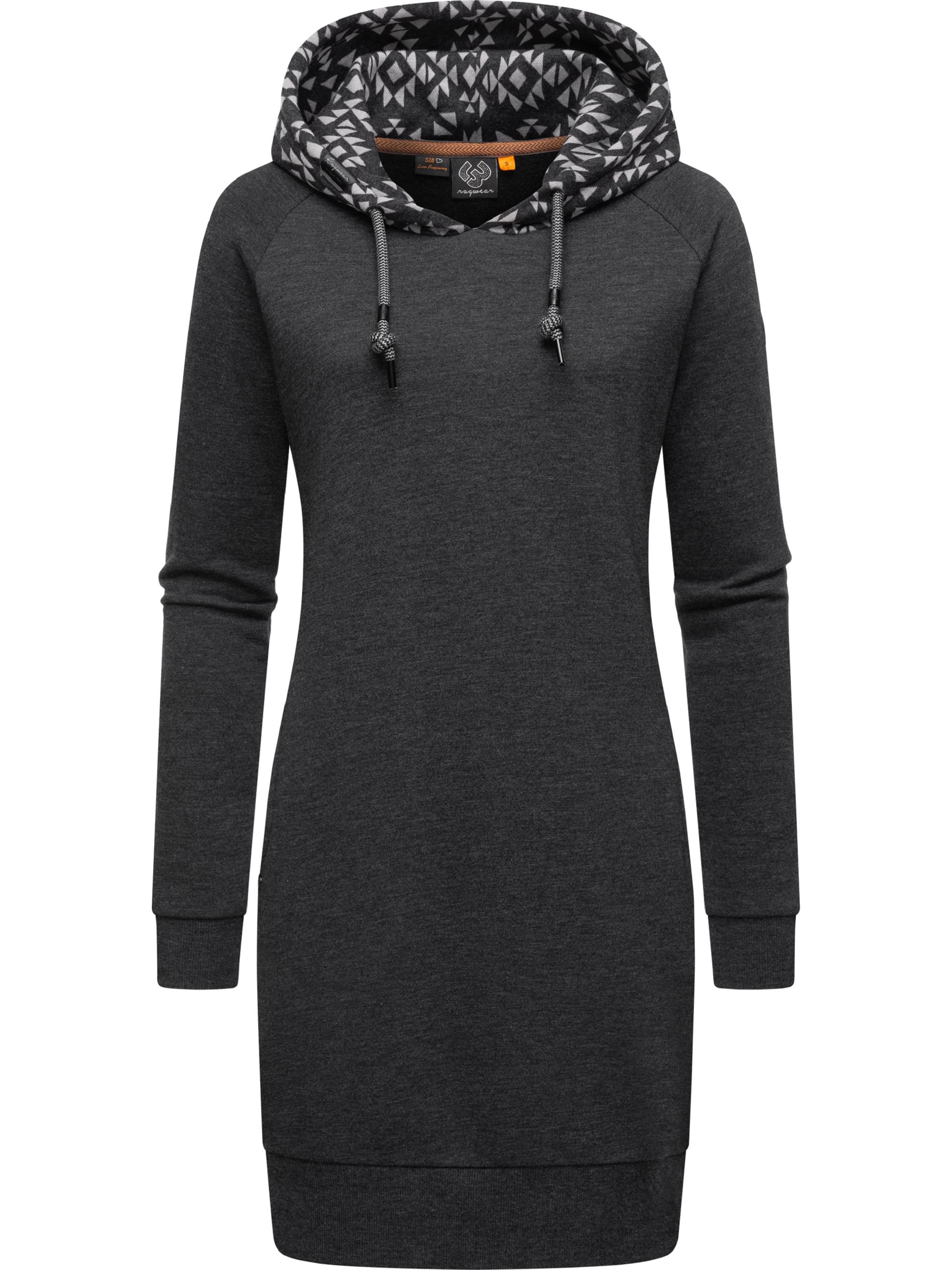 Baumwoll Jersey Kleid "Bessi" Dark Grey