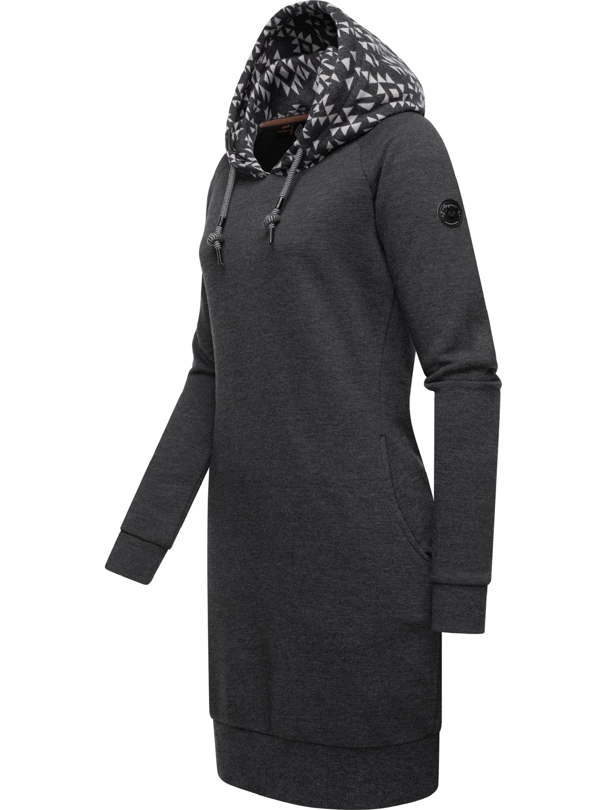 Baumwoll Jersey Kleid "Bessi" Dark Grey