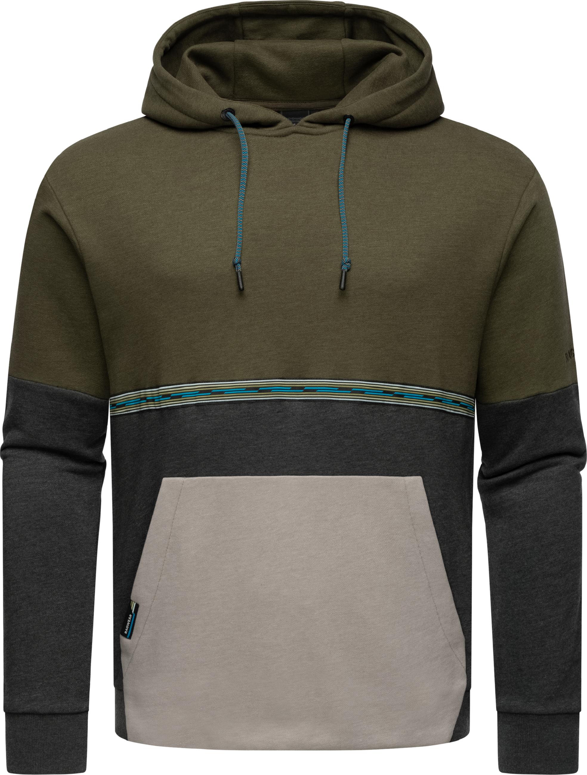 Herren Kapuzensweatshirt "Blocky Hoody" Dark Olive