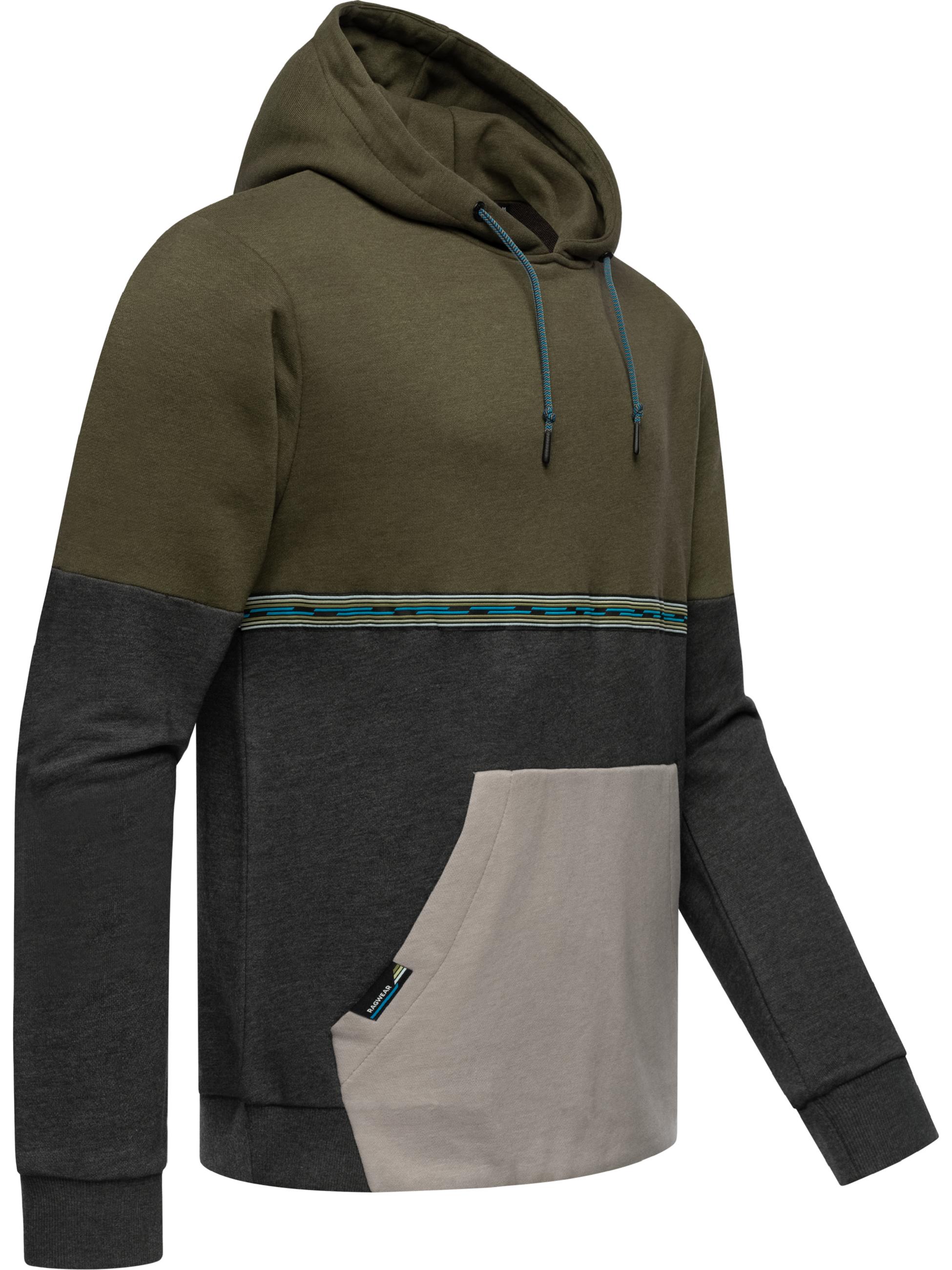 Herren Kapuzensweatshirt "Blocky Hoody" Dark Olive