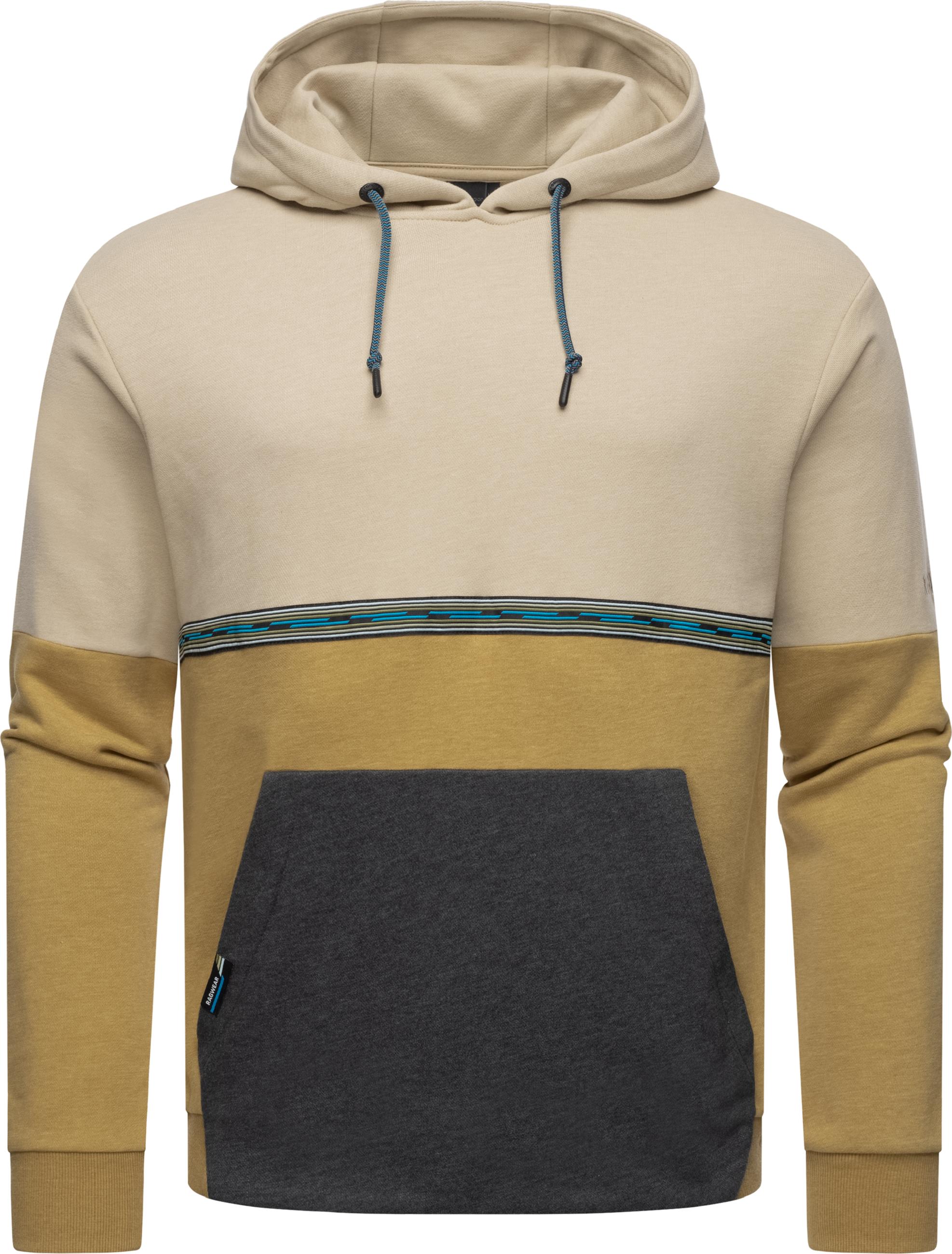 Herren Kapuzensweatshirt "Blocky Hoody" Sand