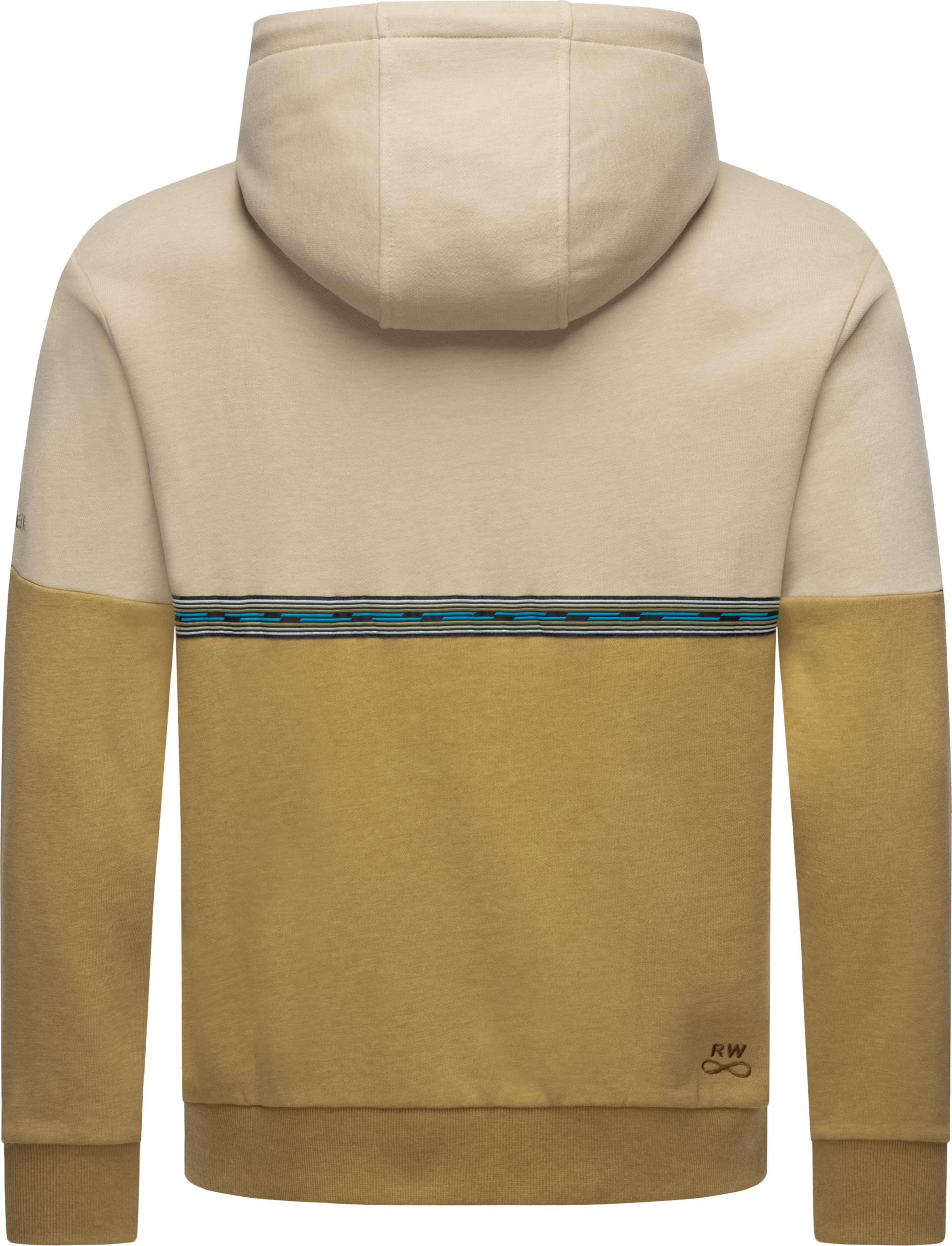 Herren Kapuzensweatshirt "Blocky Hoody" Sand