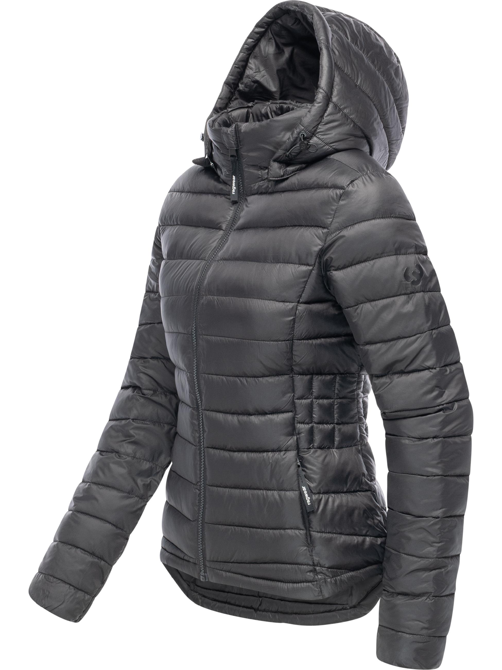 Steppjacke mit abnehmbarer Kapuze "Bobie" Black