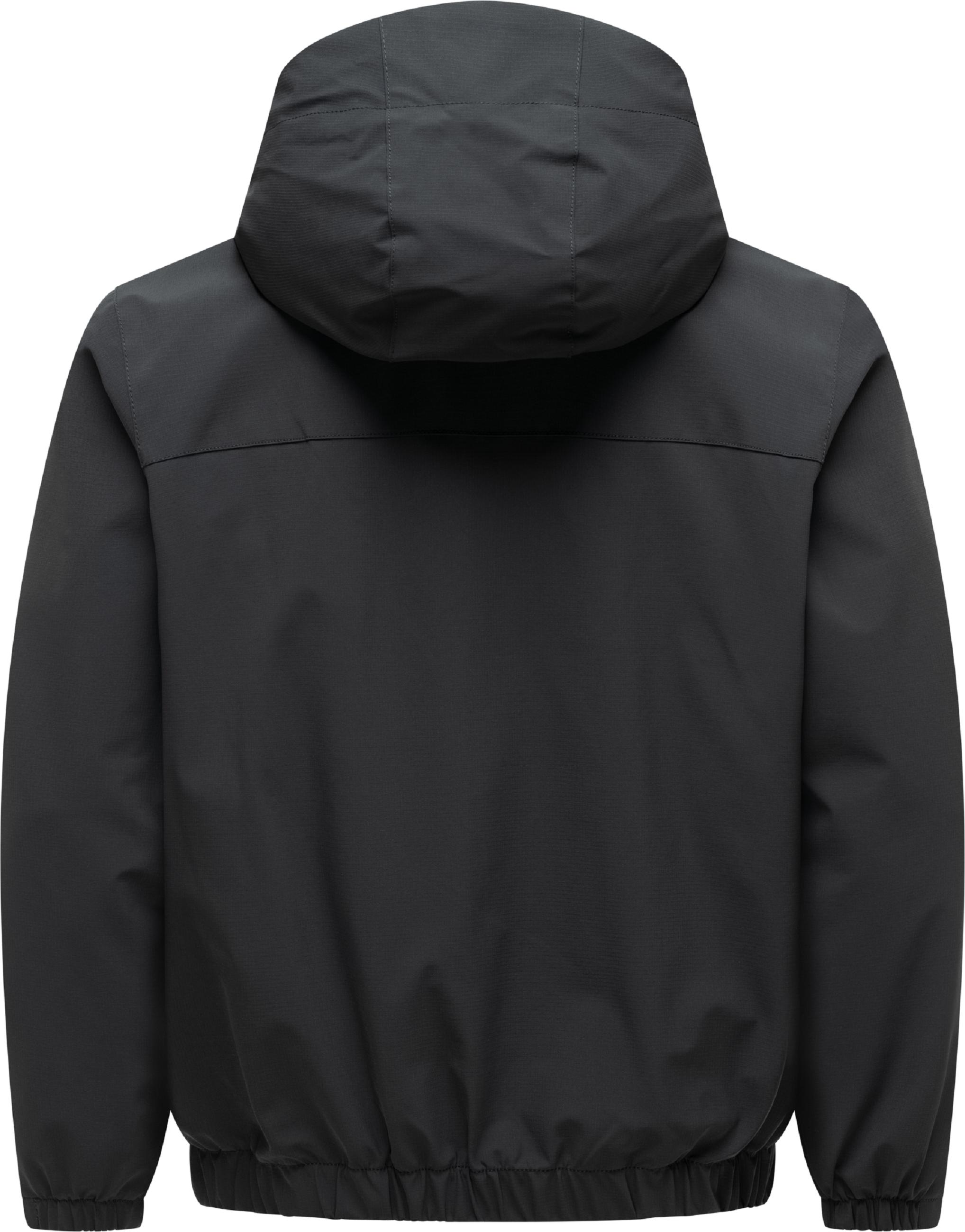 Leichte Funktionsjacke mit verstellbarer Kapuze "Bordos" Black