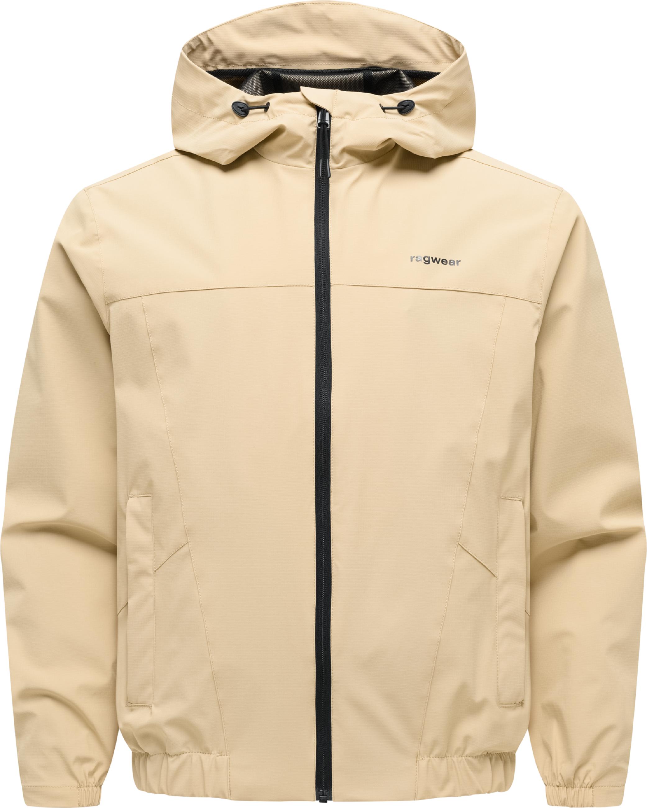 Leichte Funktionsjacke mit verstellbarer Kapuze "Bordos" Sand