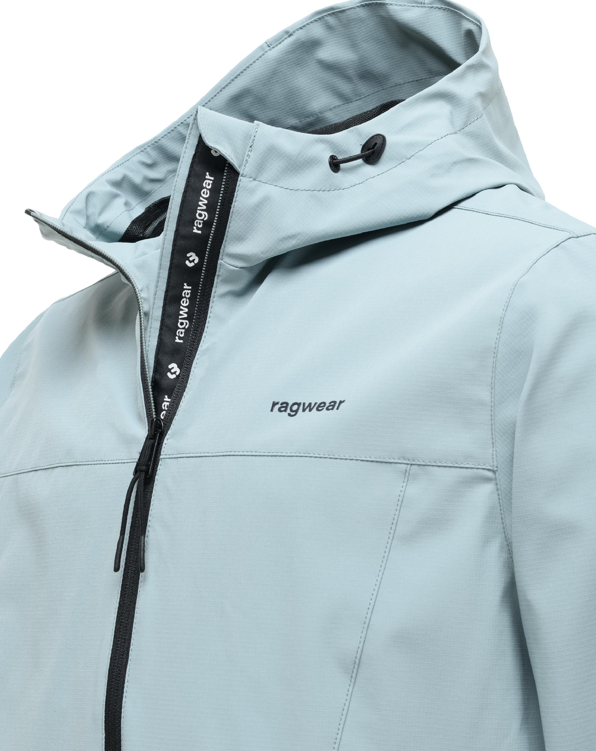 Leichte Funktionsjacke mit verstellbarer Kapuze "Bordos" Stone Blue