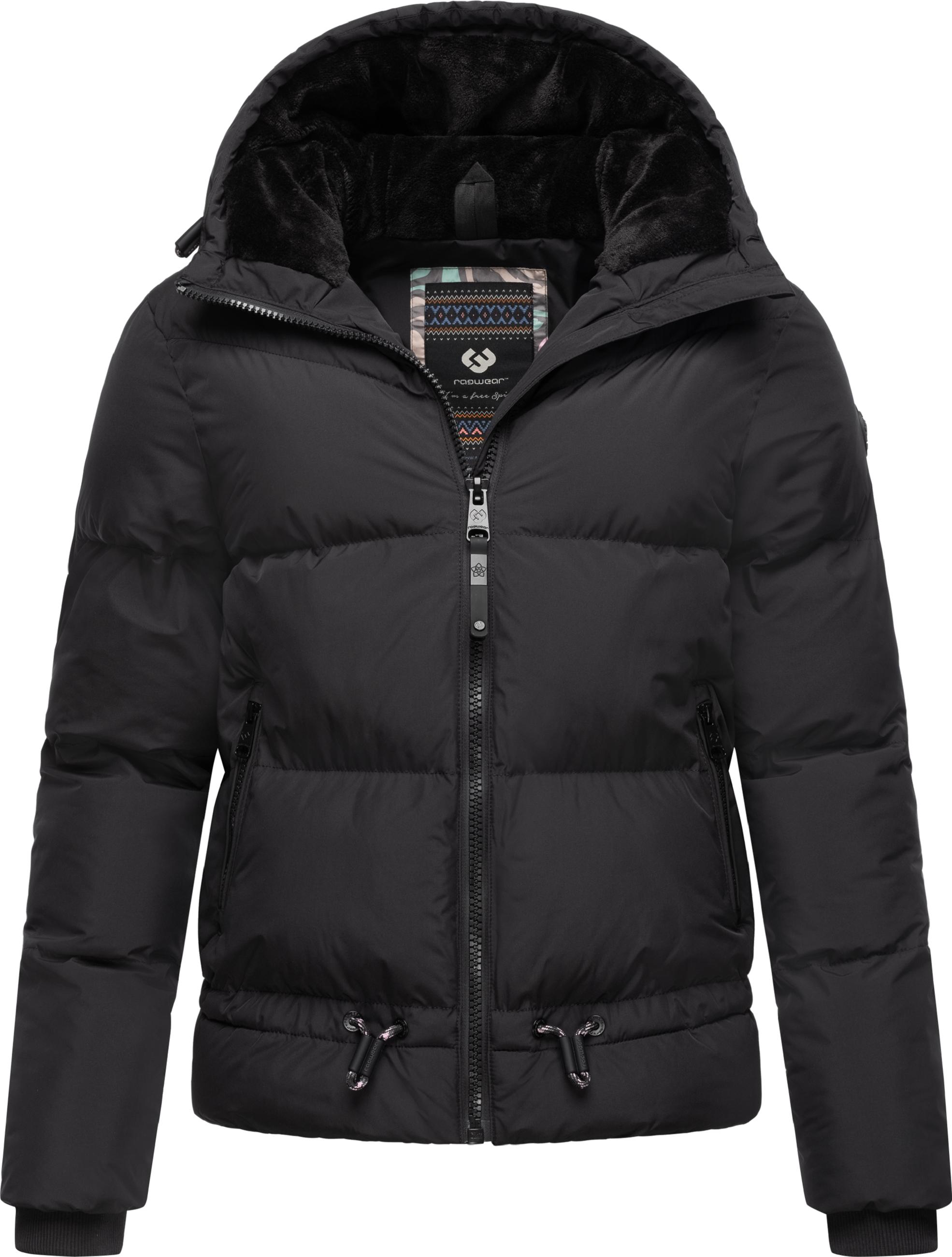 Wasserdichte Winter Steppjacke mit Kapuze "Briony" Black