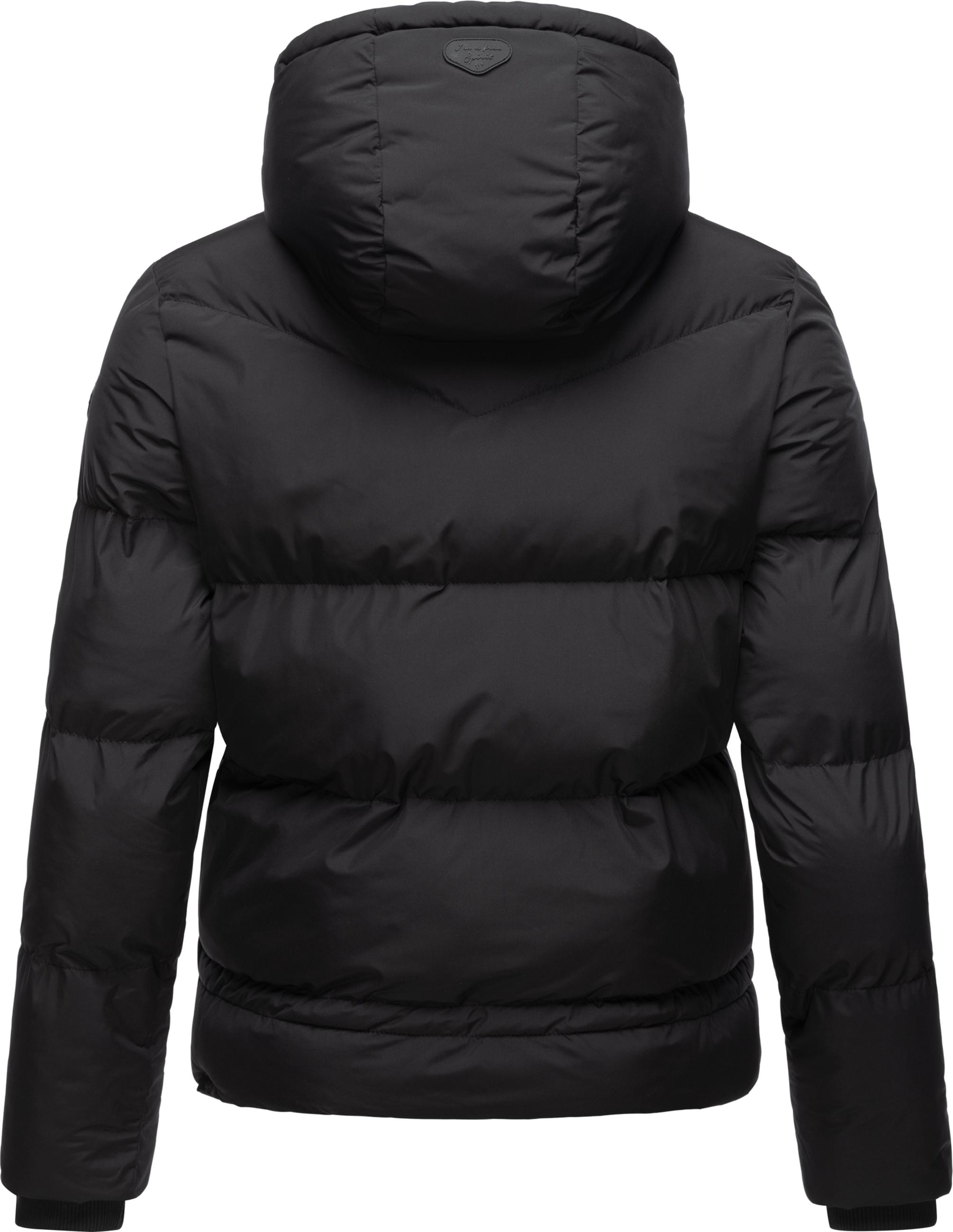 Wasserdichte Winter Steppjacke mit Kapuze "Briony" Black