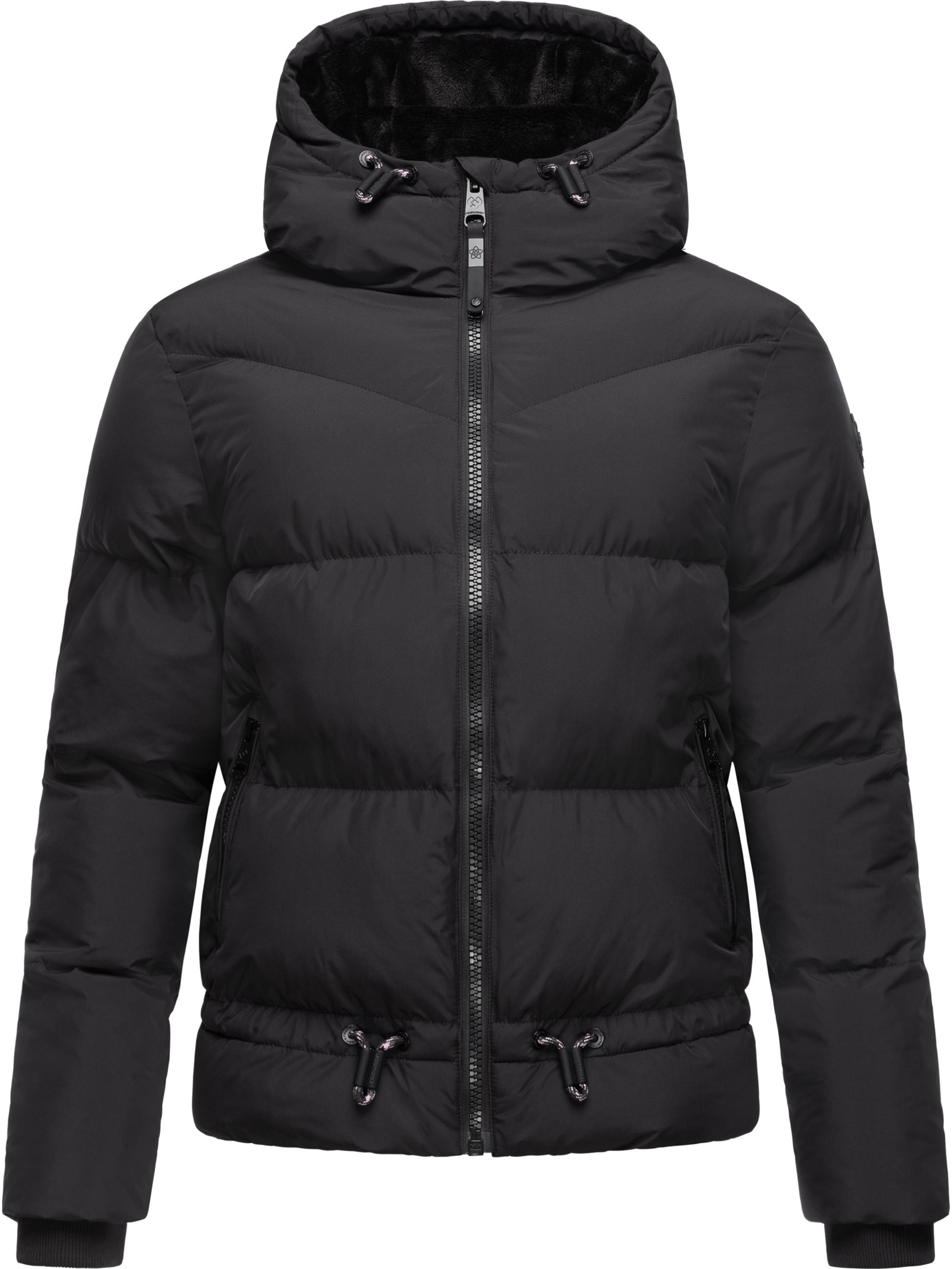 Wasserdichte Winter Steppjacke mit Kapuze "Briony" Black