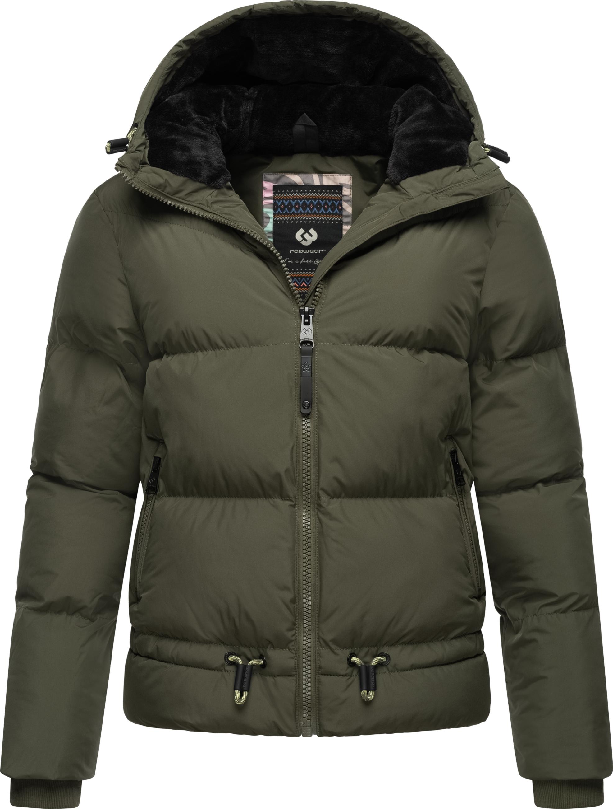 Wasserdichte Winter Steppjacke mit Kapuze "Briony" Dark Olive