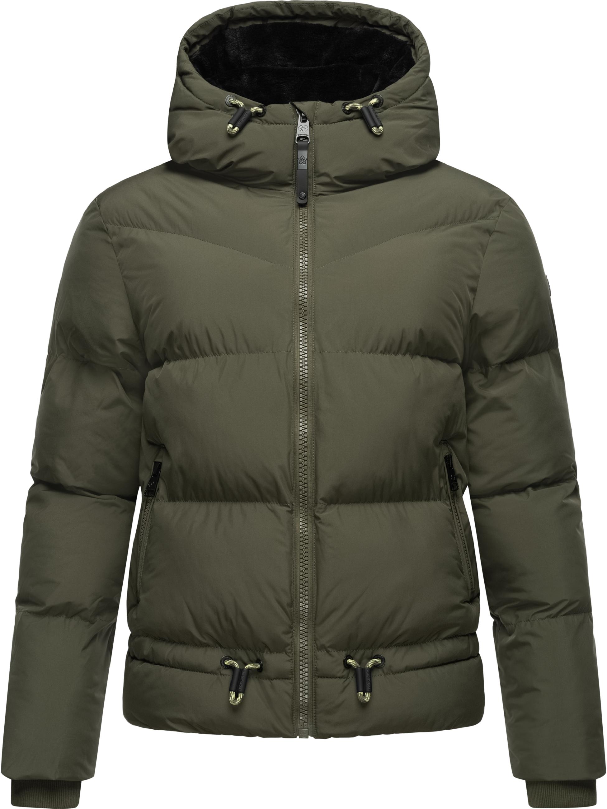 Wasserdichte Winter Steppjacke mit Kapuze "Briony" Dark Olive