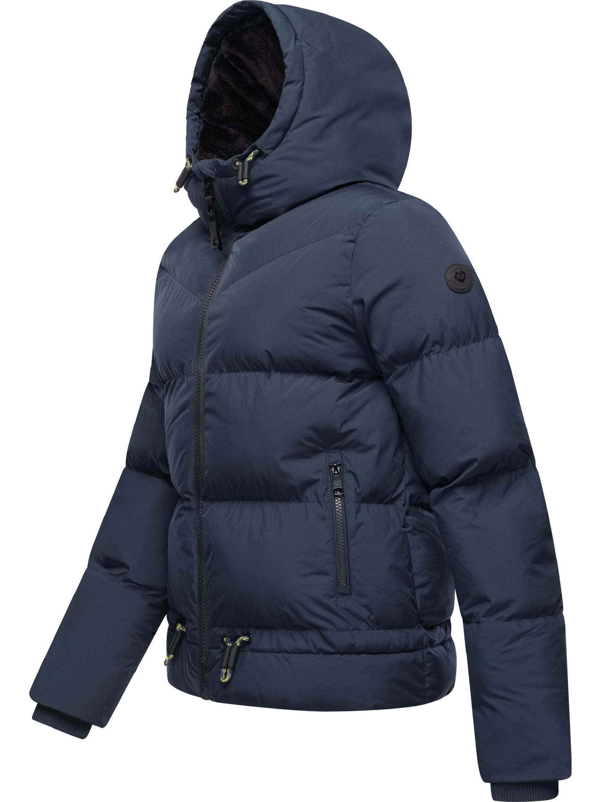 Wasserdichte Winter Steppjacke mit Kapuze "Briony" Navy