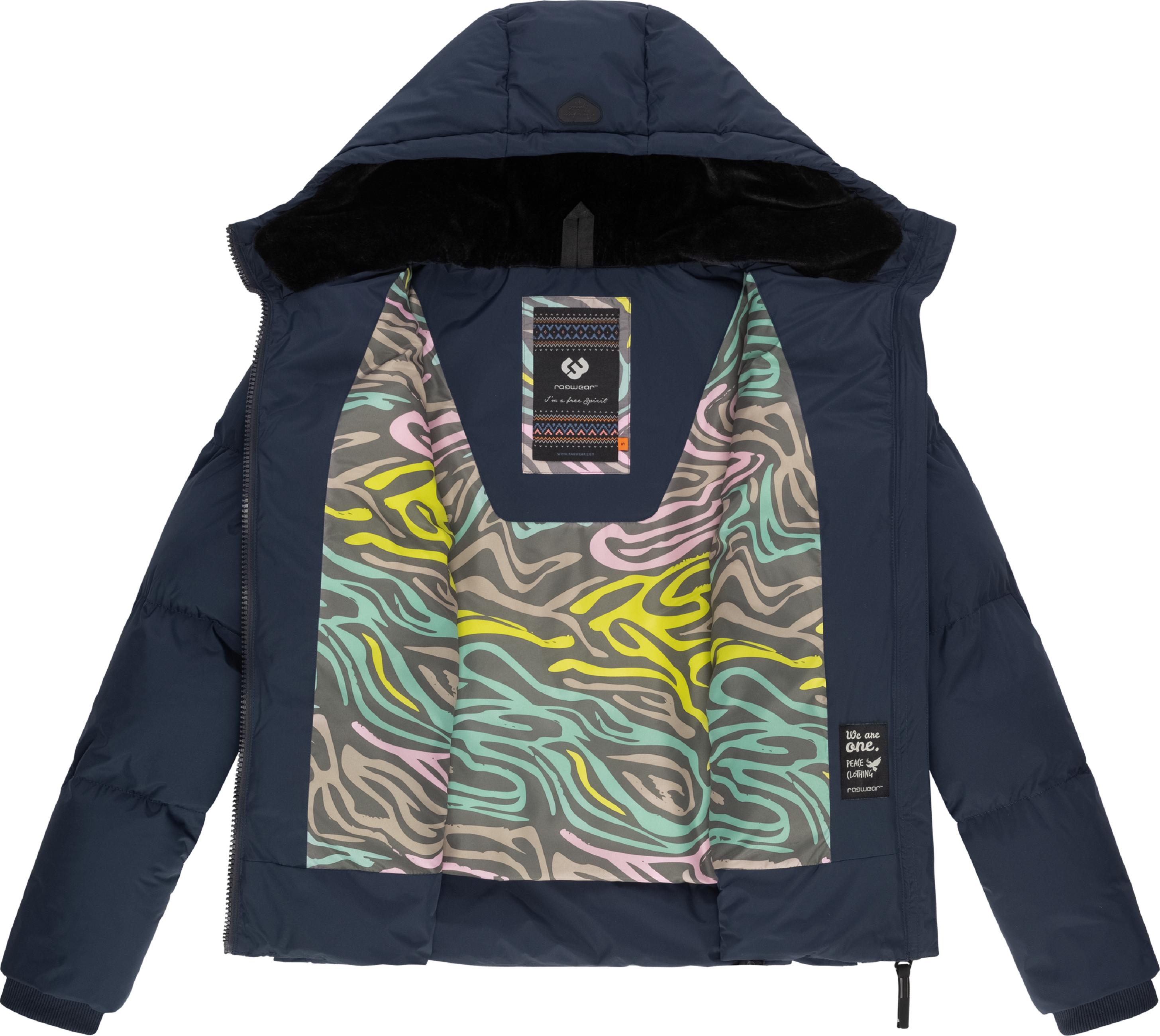 Wasserdichte Winter Steppjacke mit Kapuze "Briony" Navy