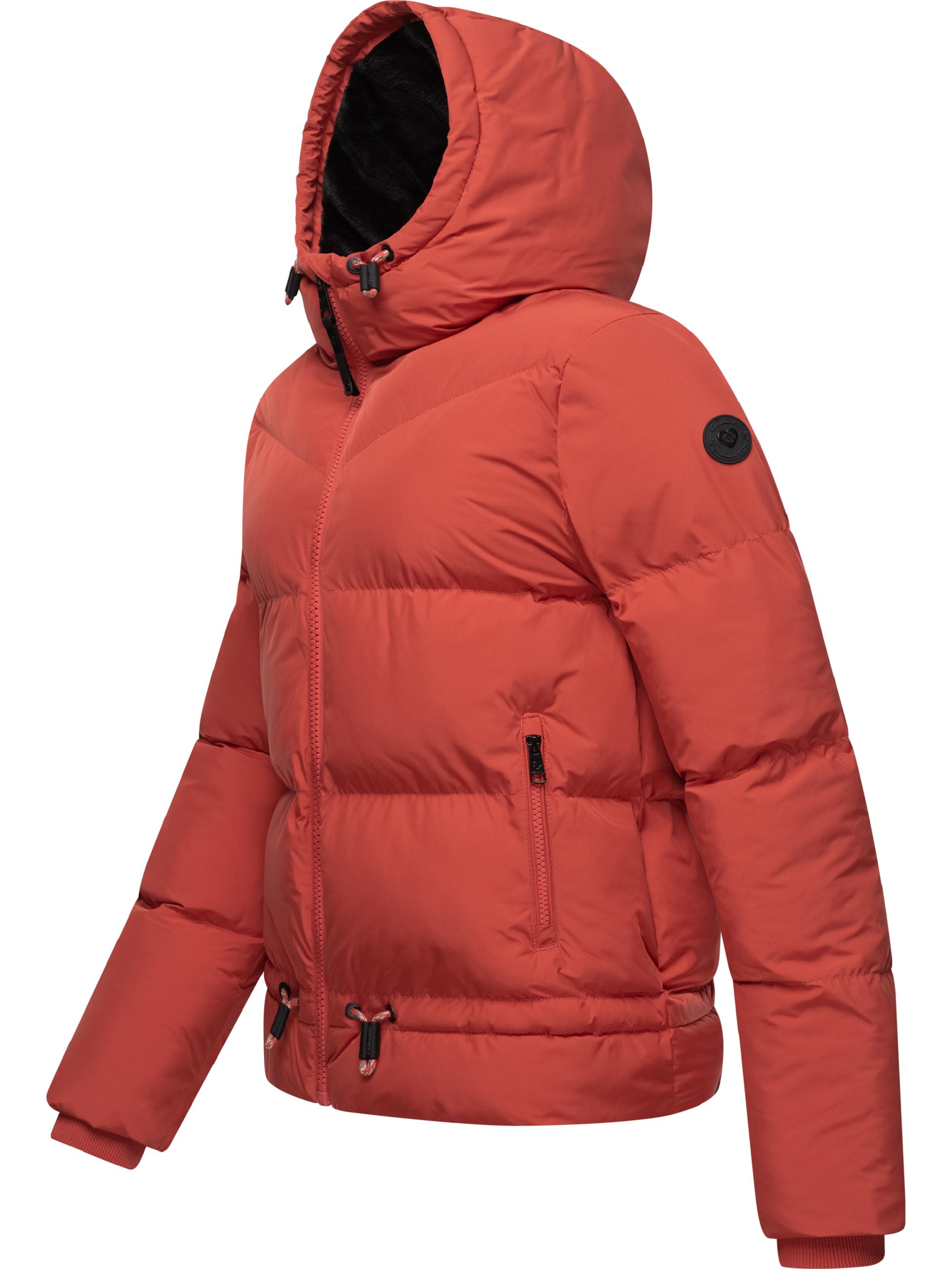 Wasserdichte Winter Steppjacke mit Kapuze "Briony" Red