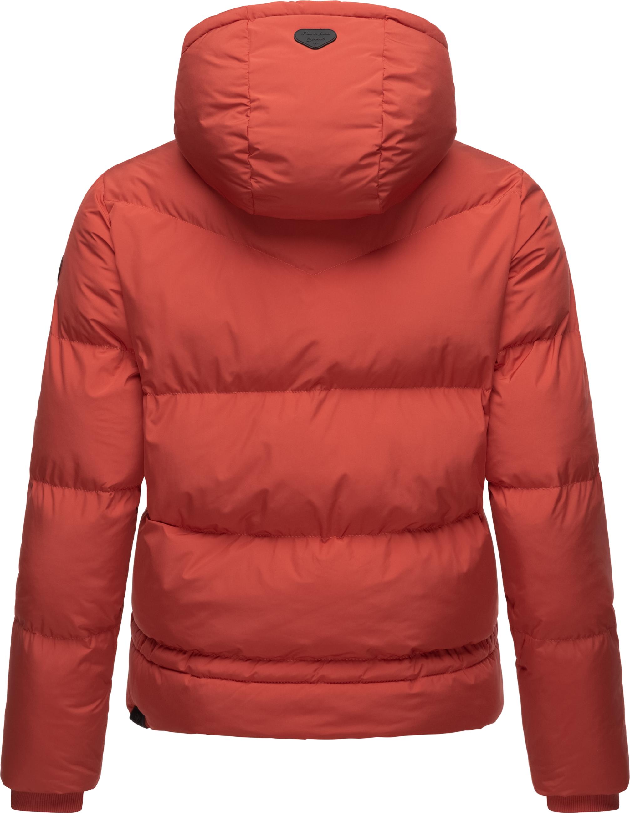 Wasserdichte Winter Steppjacke mit Kapuze "Briony" Red