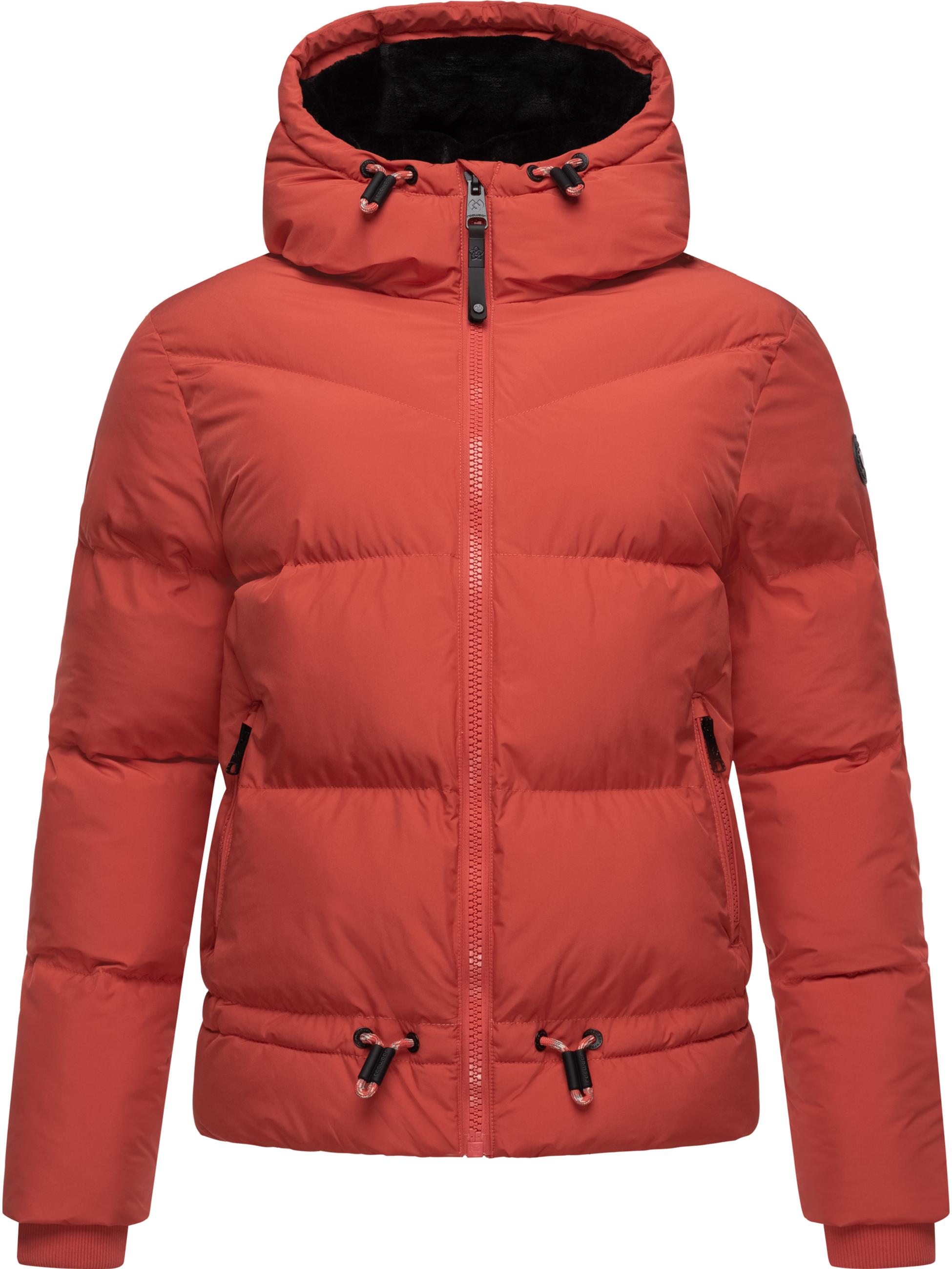 Wasserdichte Winter Steppjacke mit Kapuze "Briony" Red