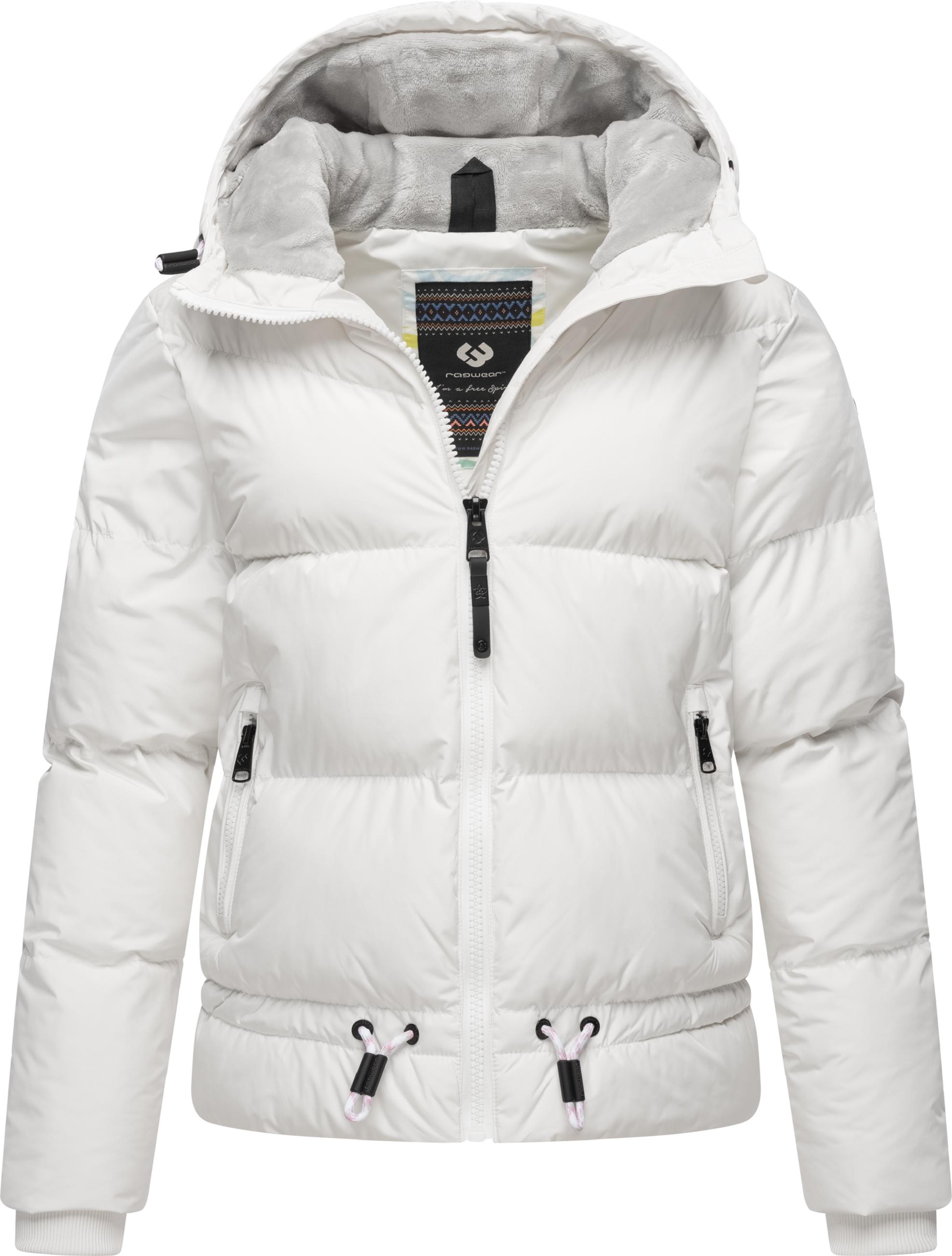 Wasserdichte Winter Steppjacke mit Kapuze "Briony" White