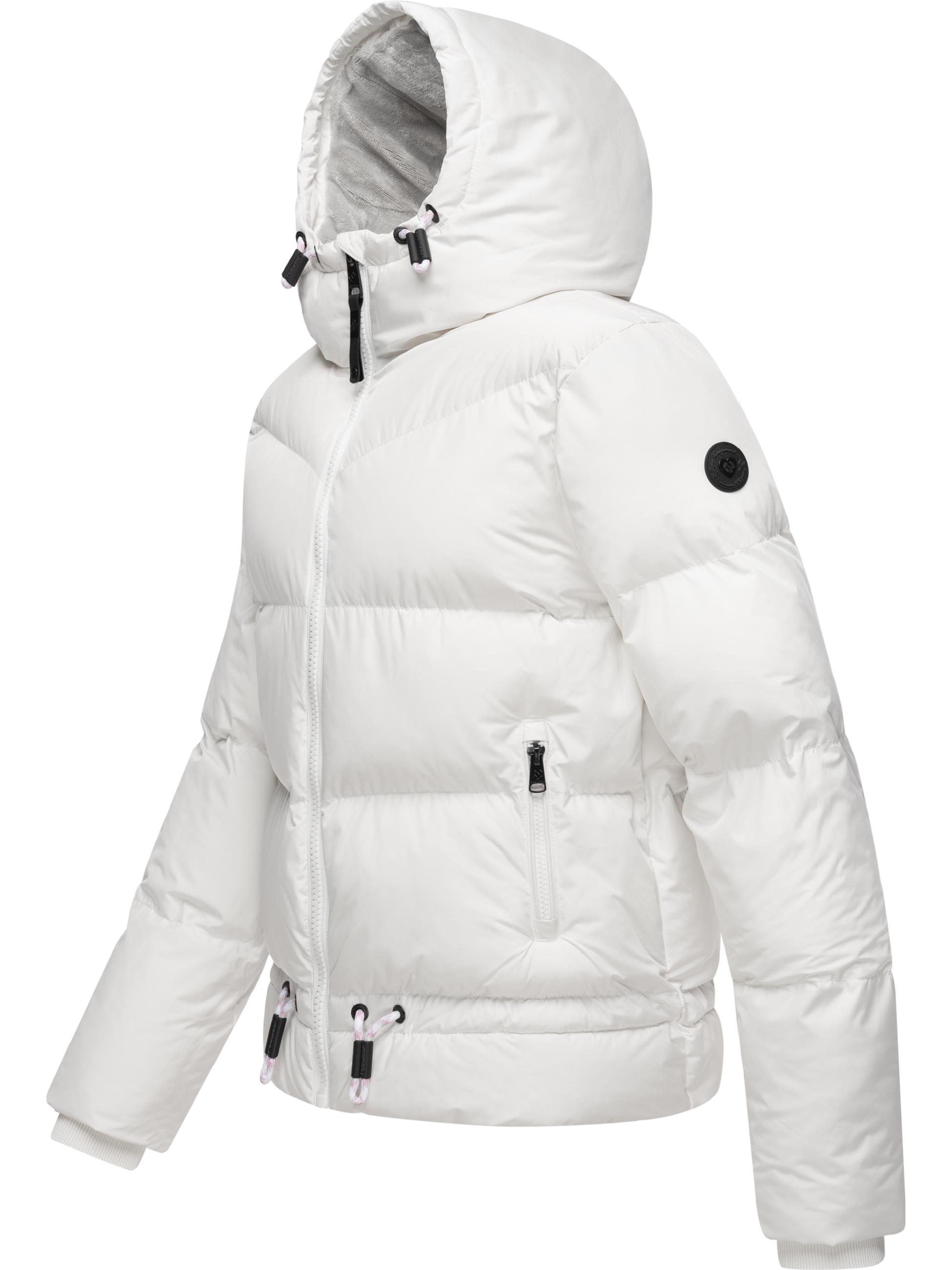 Wasserdichte Winter Steppjacke mit Kapuze "Briony" White