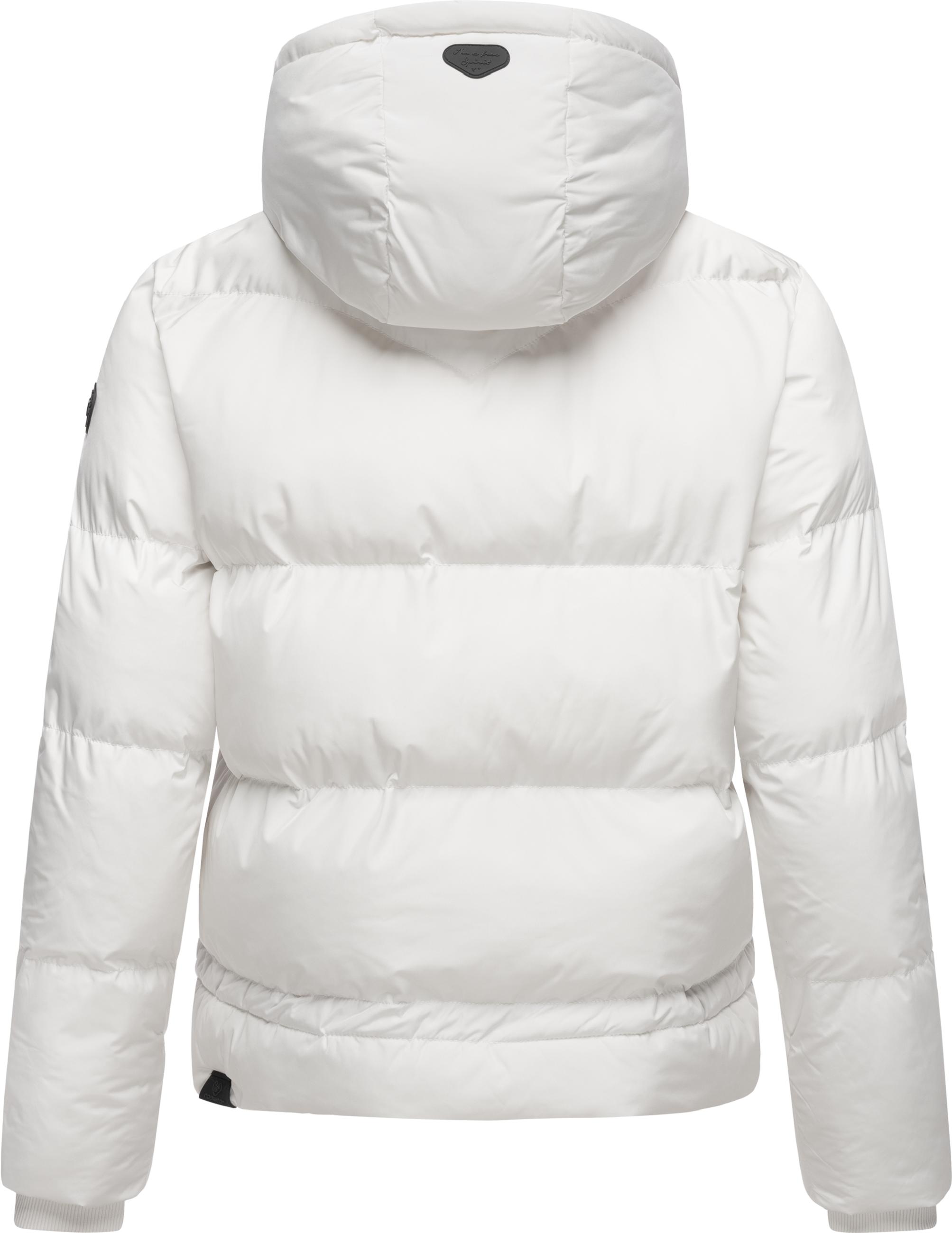 Wasserdichte Winter Steppjacke mit Kapuze "Briony" White