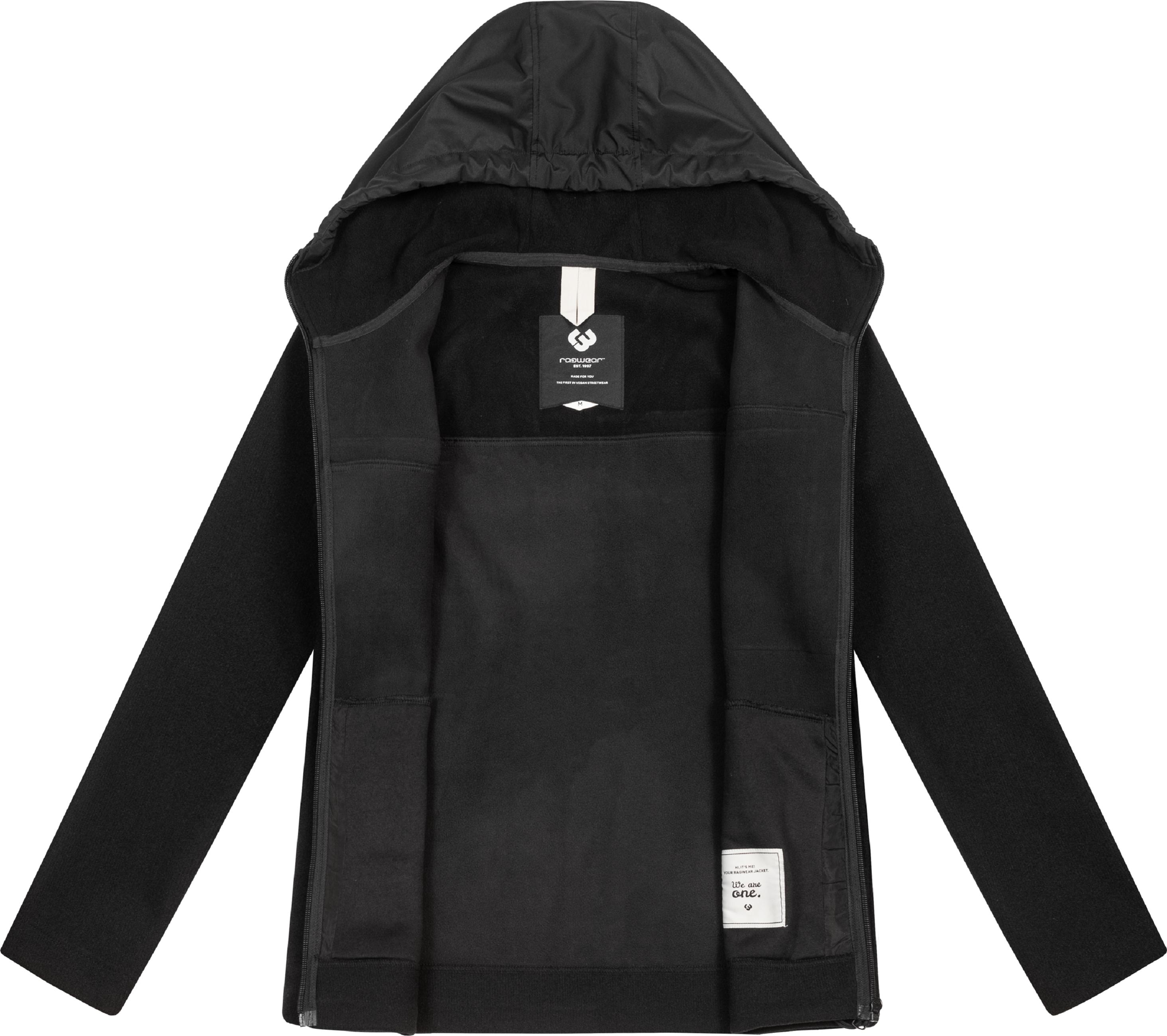 Weiche Fleecejacke mit Brusttasche "Brodney" Black