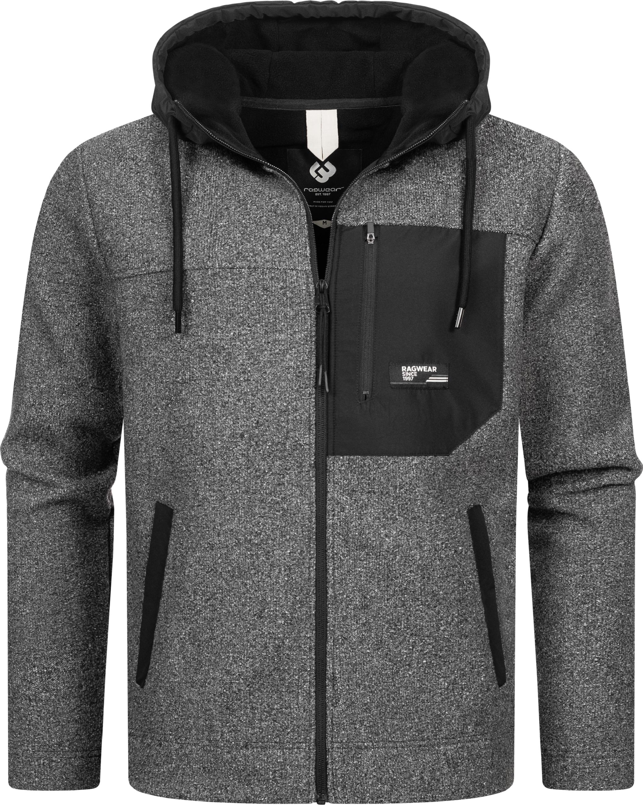 Weiche Fleecejacke mit Brusttasche "Brodney" Dark Grey