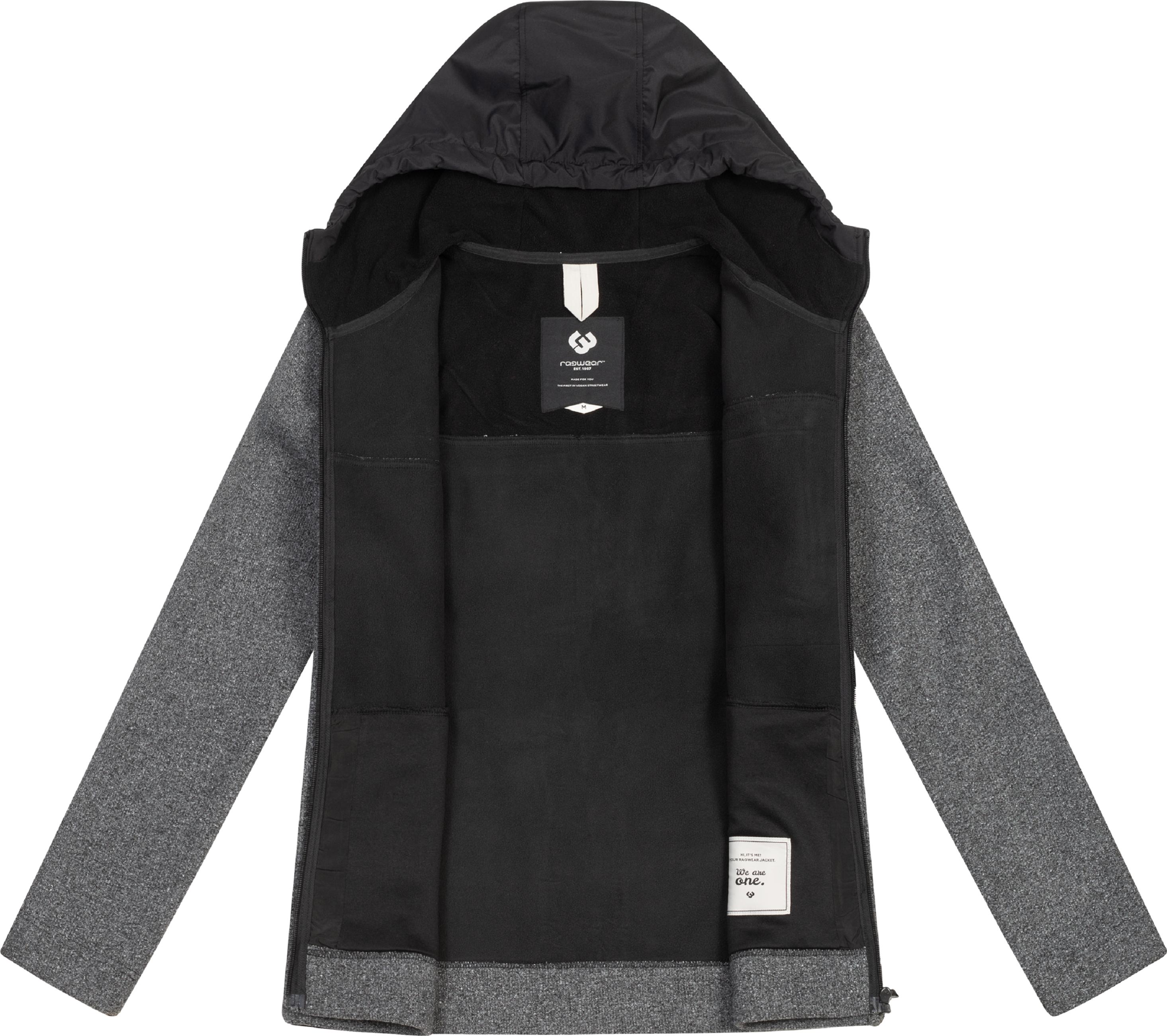 Weiche Fleecejacke mit Brusttasche "Brodney" Dark Grey