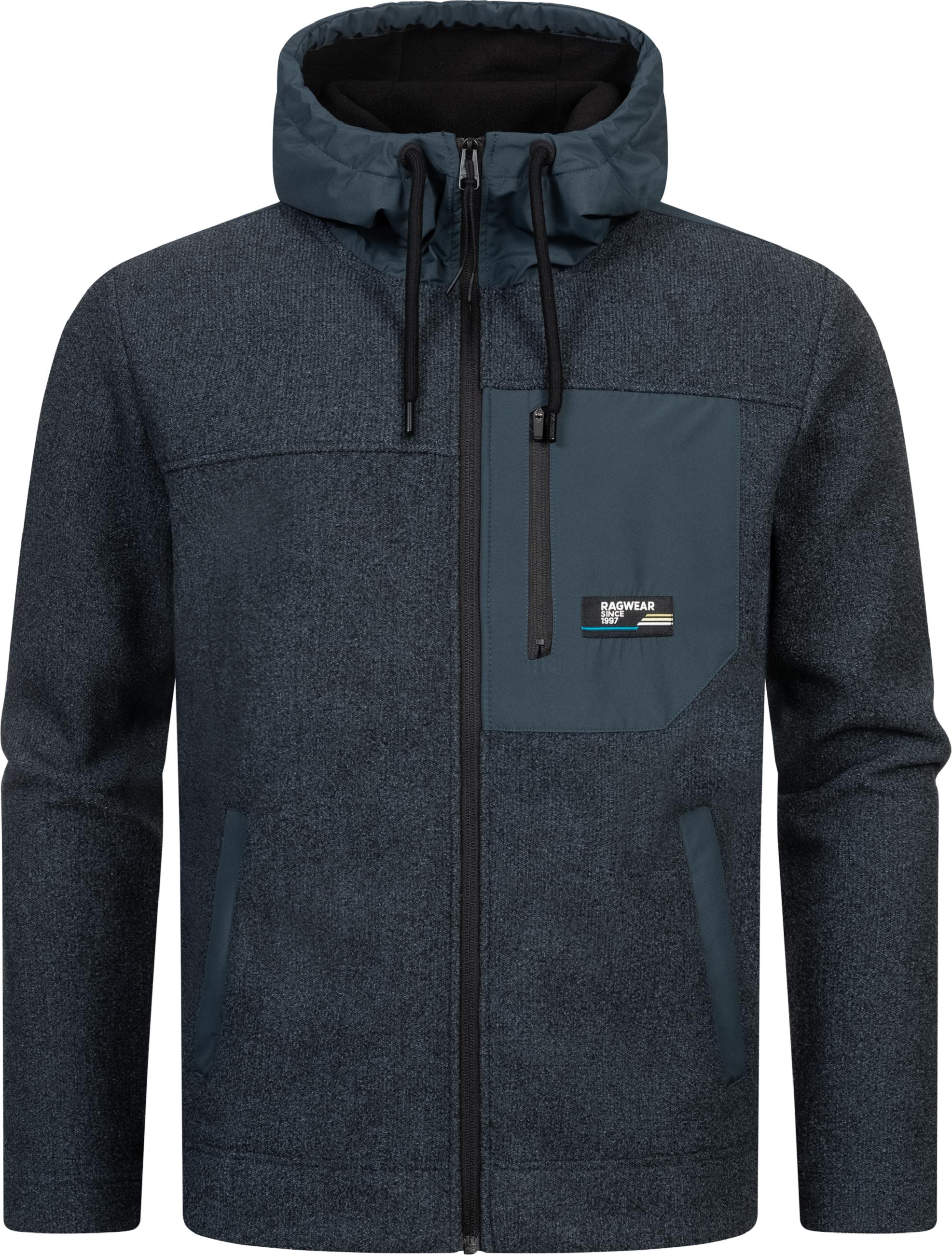 Weiche Fleecejacke mit Brusttasche "Brodney" Night Blue