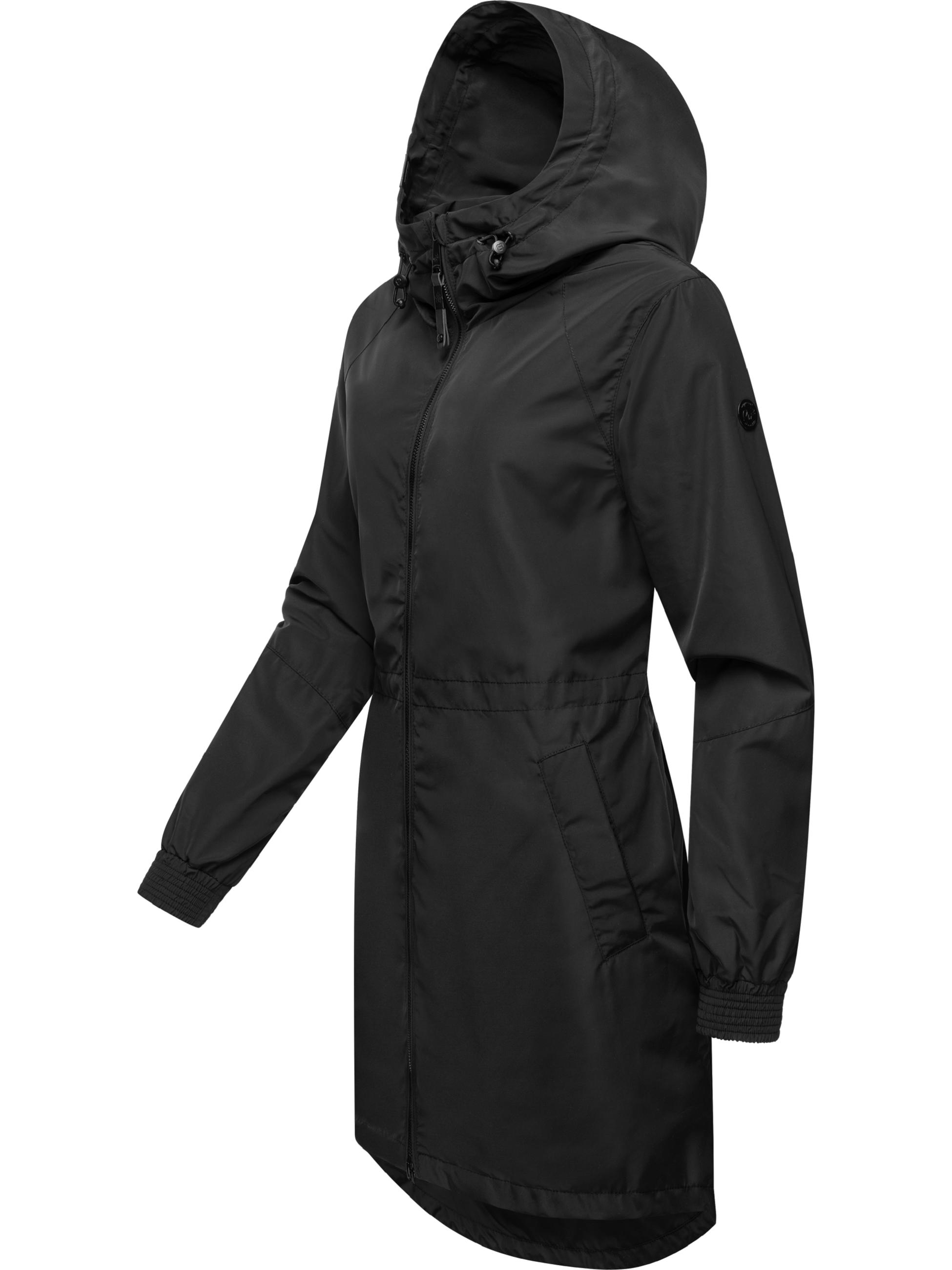 Übergangsjacke Outdoorjacke mit Kapuze Bronja Black