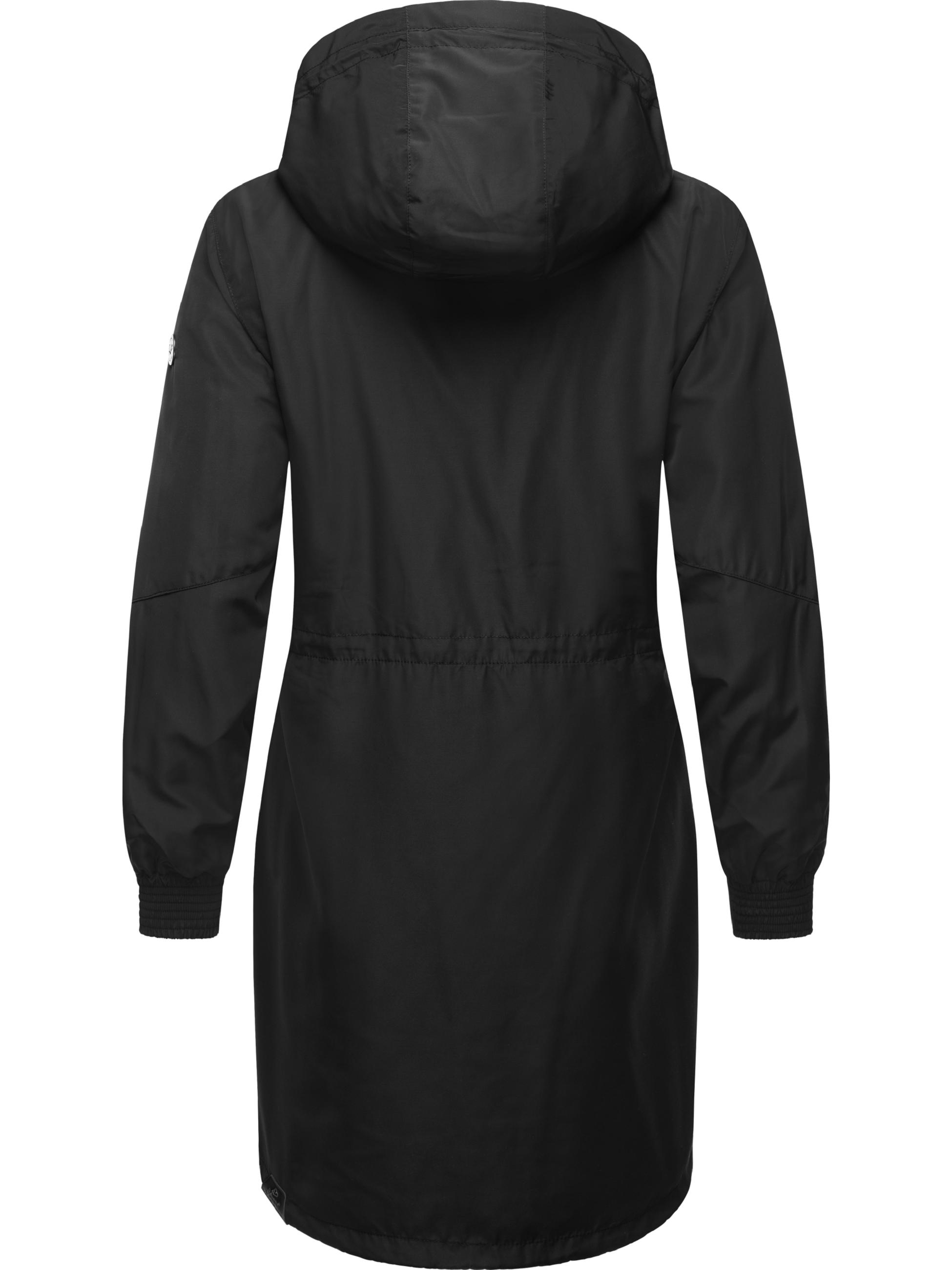 Übergangsjacke Outdoorjacke mit Kapuze Bronja Black