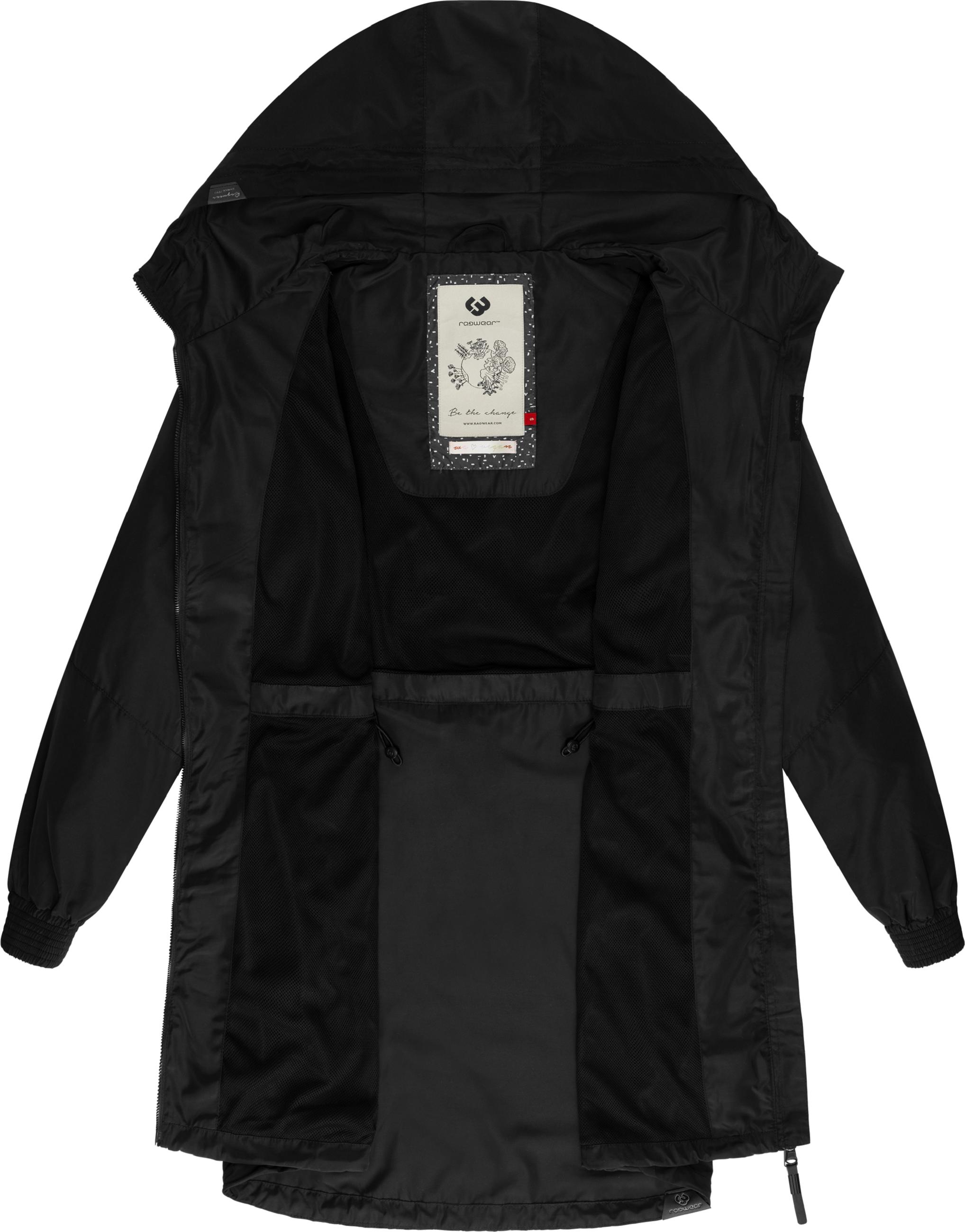 Übergangsjacke Outdoorjacke mit Kapuze Bronja Black