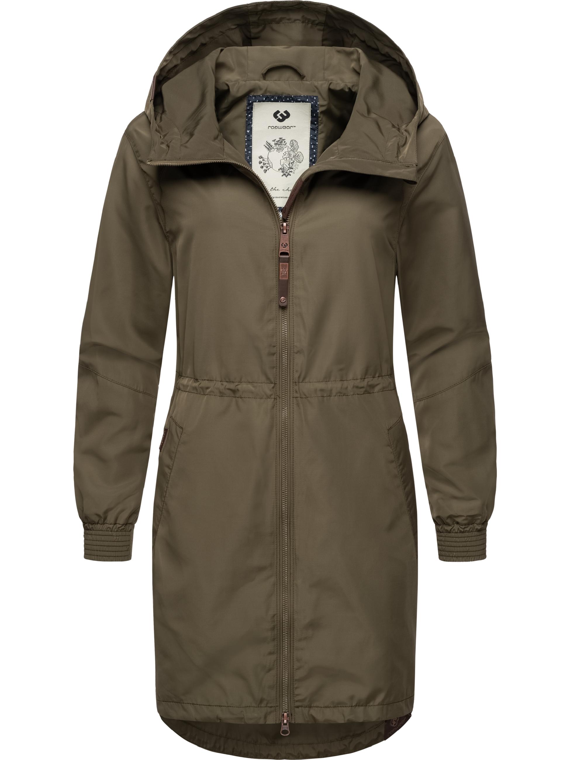 Übergangsjacke Outdoorjacke mit Kapuze "Bronja" Olive