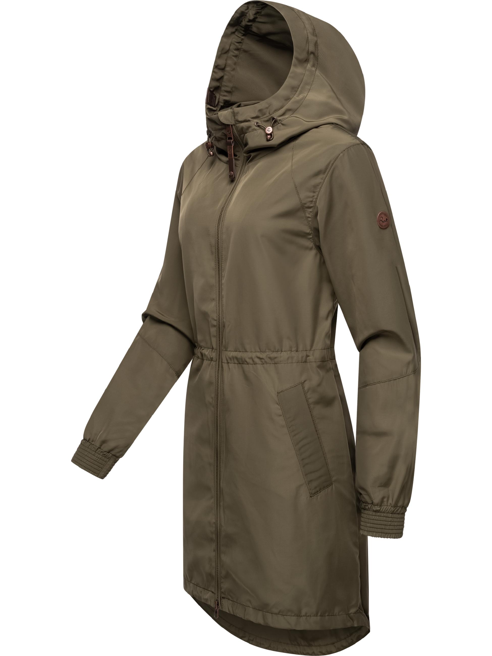 Übergangsjacke Outdoorjacke mit Kapuze "Bronja" Olive