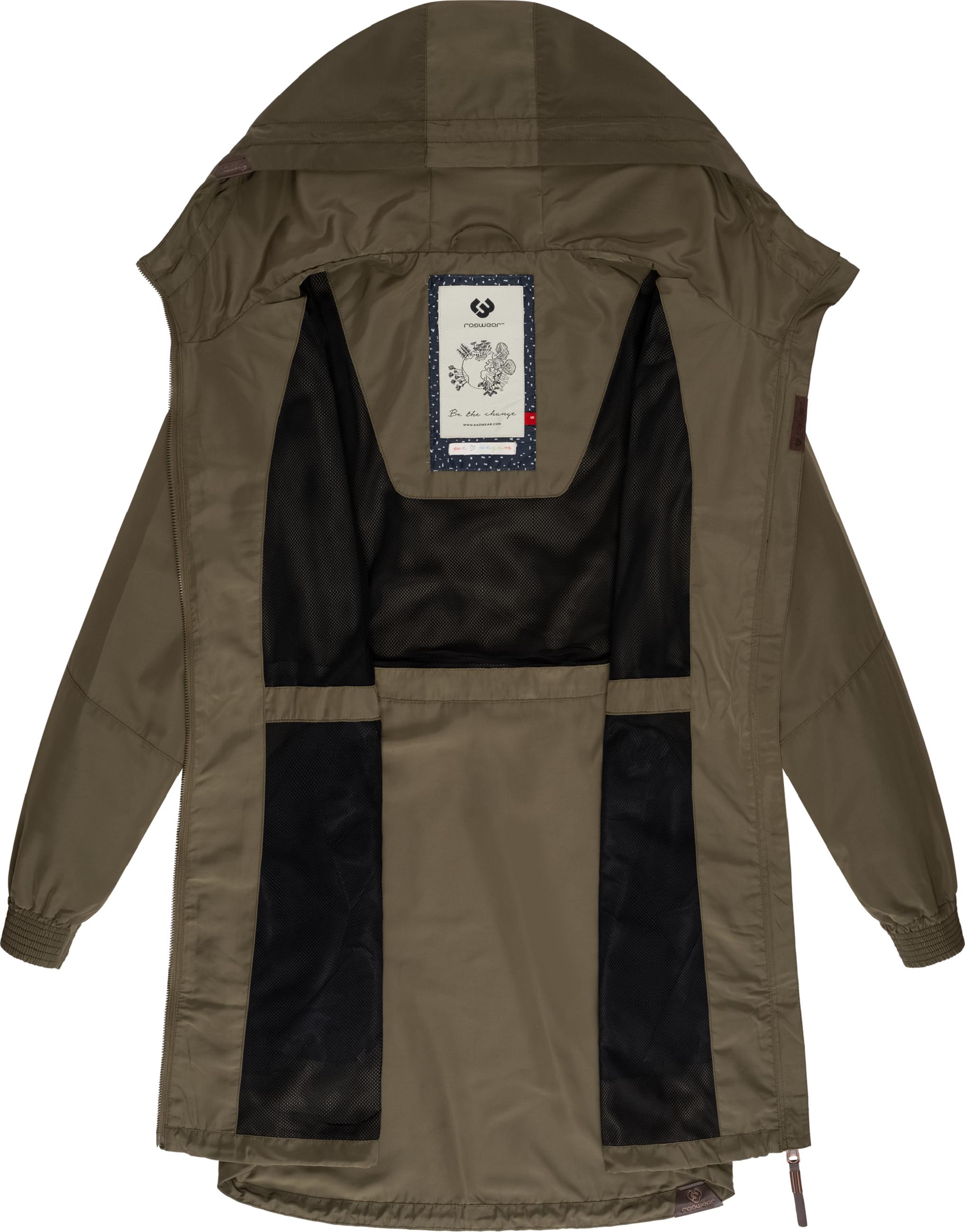 Übergangsjacke Outdoorjacke mit Kapuze "Bronja" Olive