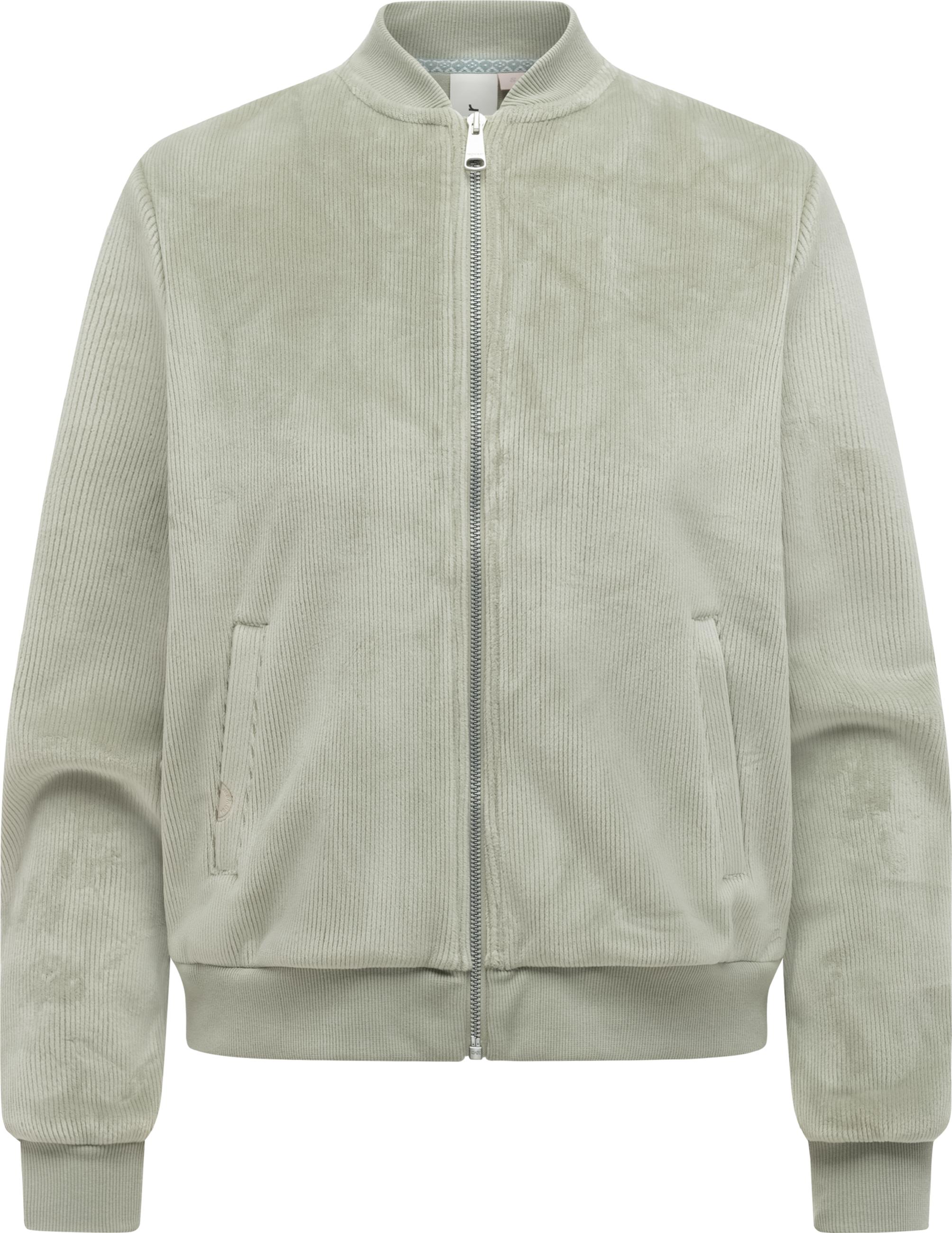 Blousonjacke in weicher Cordoptik "Cairro Bonded" Dusty Olive